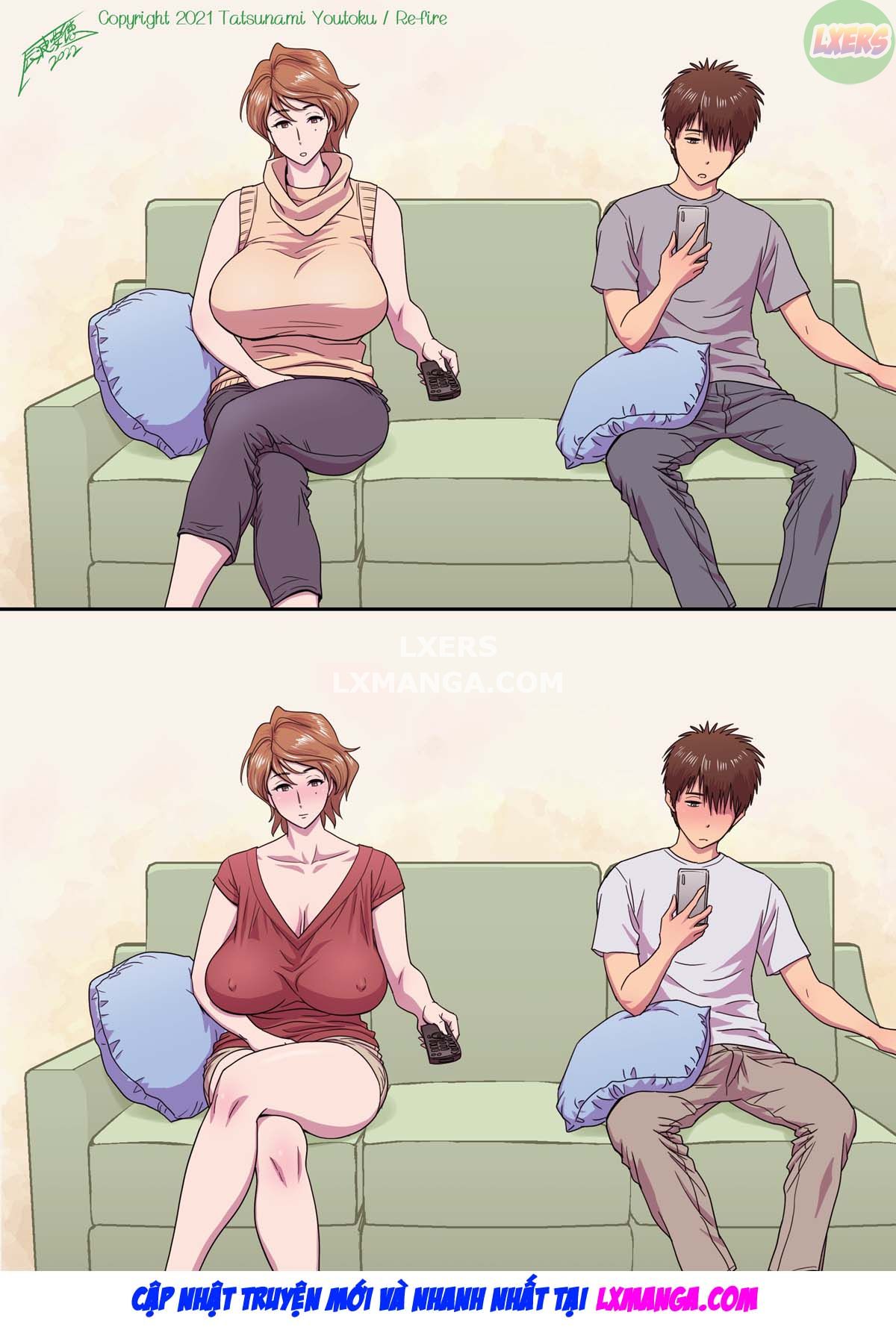 HentaiVN.net - Ảnh 57 - Vì mẹ tôi trở thành người yêu của bạn tôi [Because my mother became my friend's GF] - Chap 2