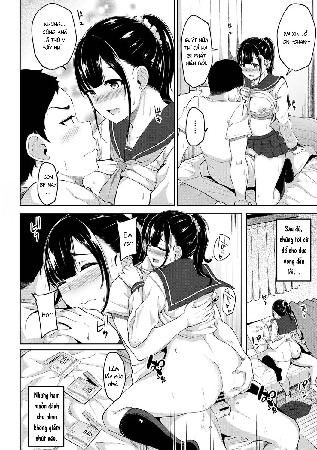 HentaiVN.net - Ảnh 15 - Tôi cố chịch em gái khi thấy ẻm mặc tạp dề khỏa thân... [I Woke Up to my Naked Apron Sister and Tried Fucking Her] - Chap 2