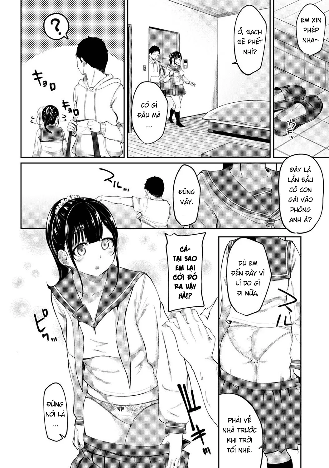 HentaiVN.net - Ảnh 5 - Tôi cố chịch em gái khi thấy ẻm mặc tạp dề khỏa thân... [I Woke Up to my Naked Apron Sister and Tried Fucking Her] - Chap 4