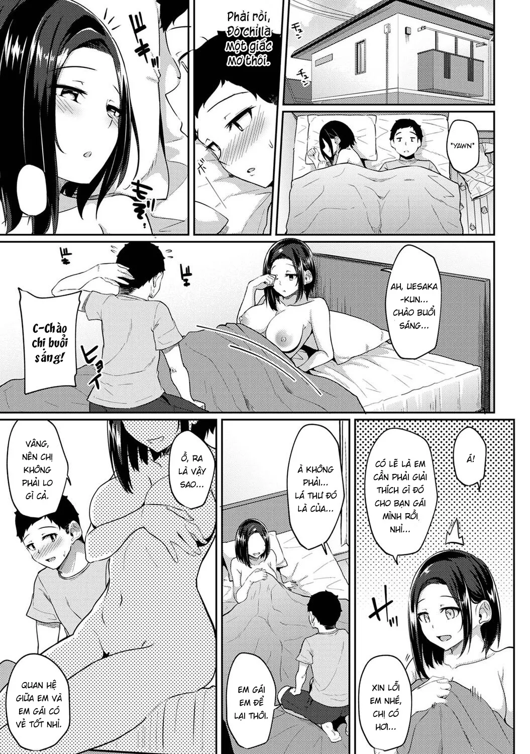 HentaiVN.net - Ảnh 24 - Tôi cố chịch em gái khi thấy ẻm mặc tạp dề khỏa thân... [I Woke Up to my Naked Apron Sister and Tried Fucking Her] - Chap 5