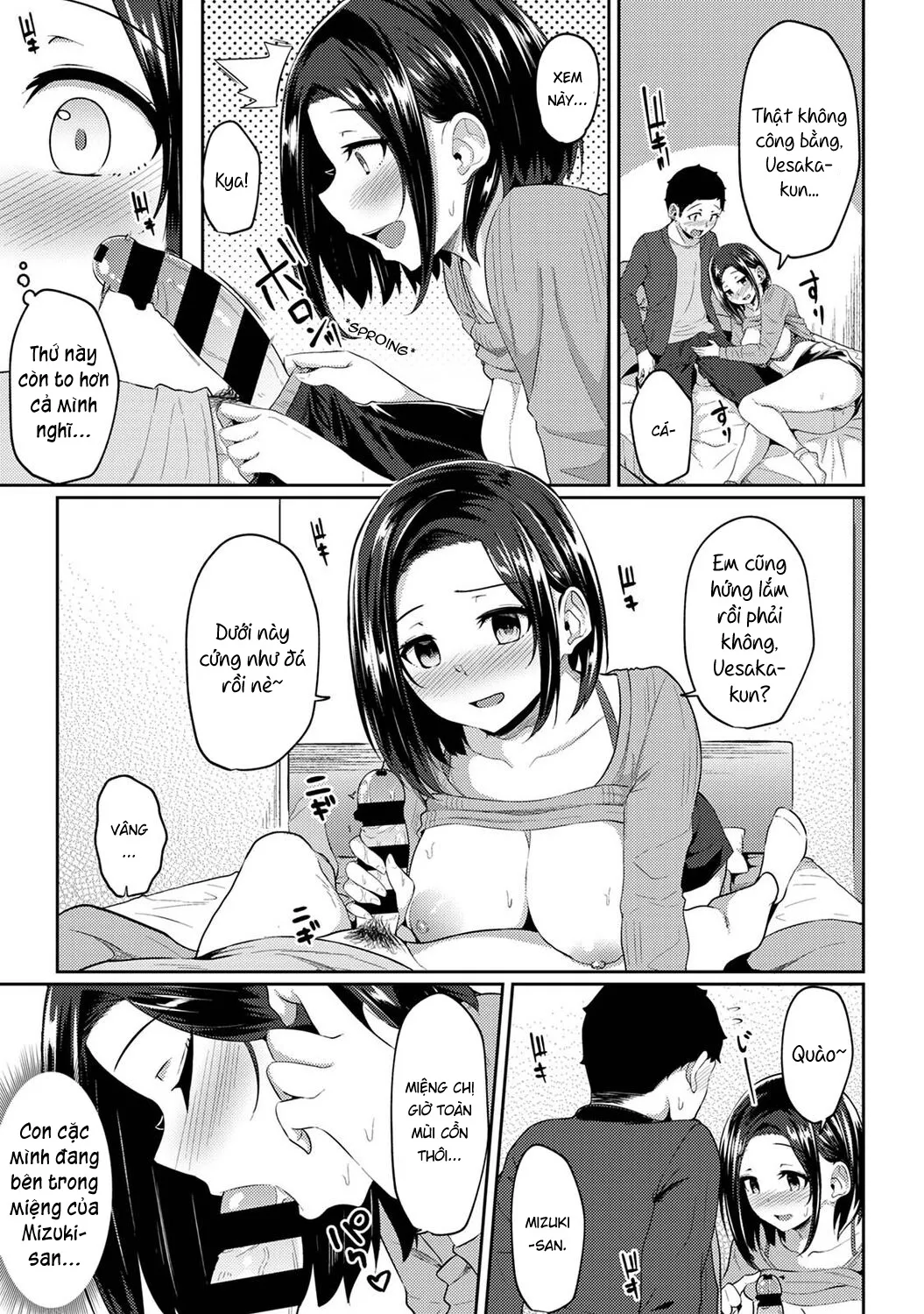 HentaiVN.net - Ảnh 8 - Tôi cố chịch em gái khi thấy ẻm mặc tạp dề khỏa thân... [I Woke Up to my Naked Apron Sister and Tried Fucking Her] - Chap 5
