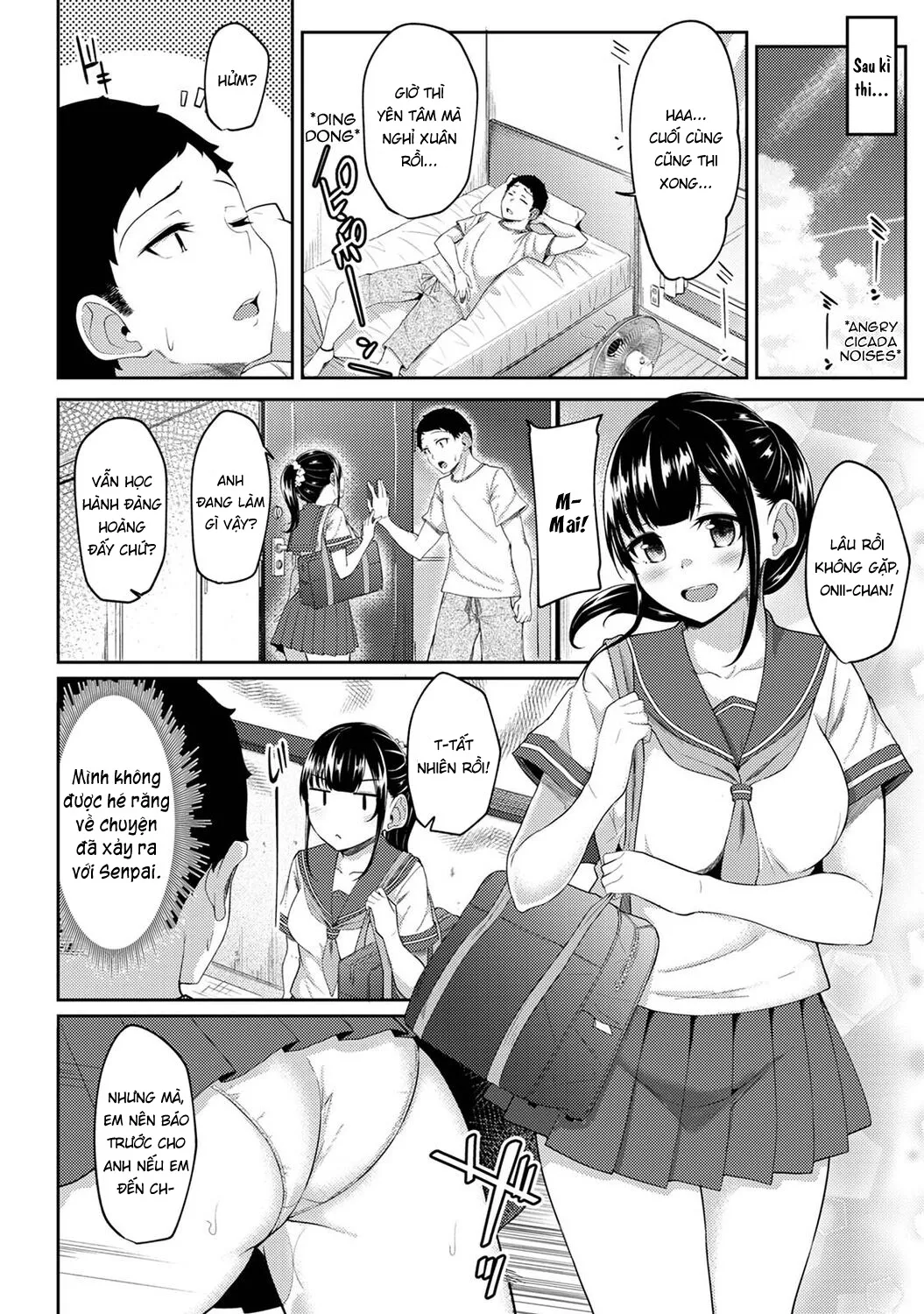 HentaiVN.net - Ảnh 24 - Tôi cố chịch em gái khi thấy ẻm mặc tạp dề khỏa thân... [I Woke Up to my Naked Apron Sister and Tried Fucking Her] - Chap 6
