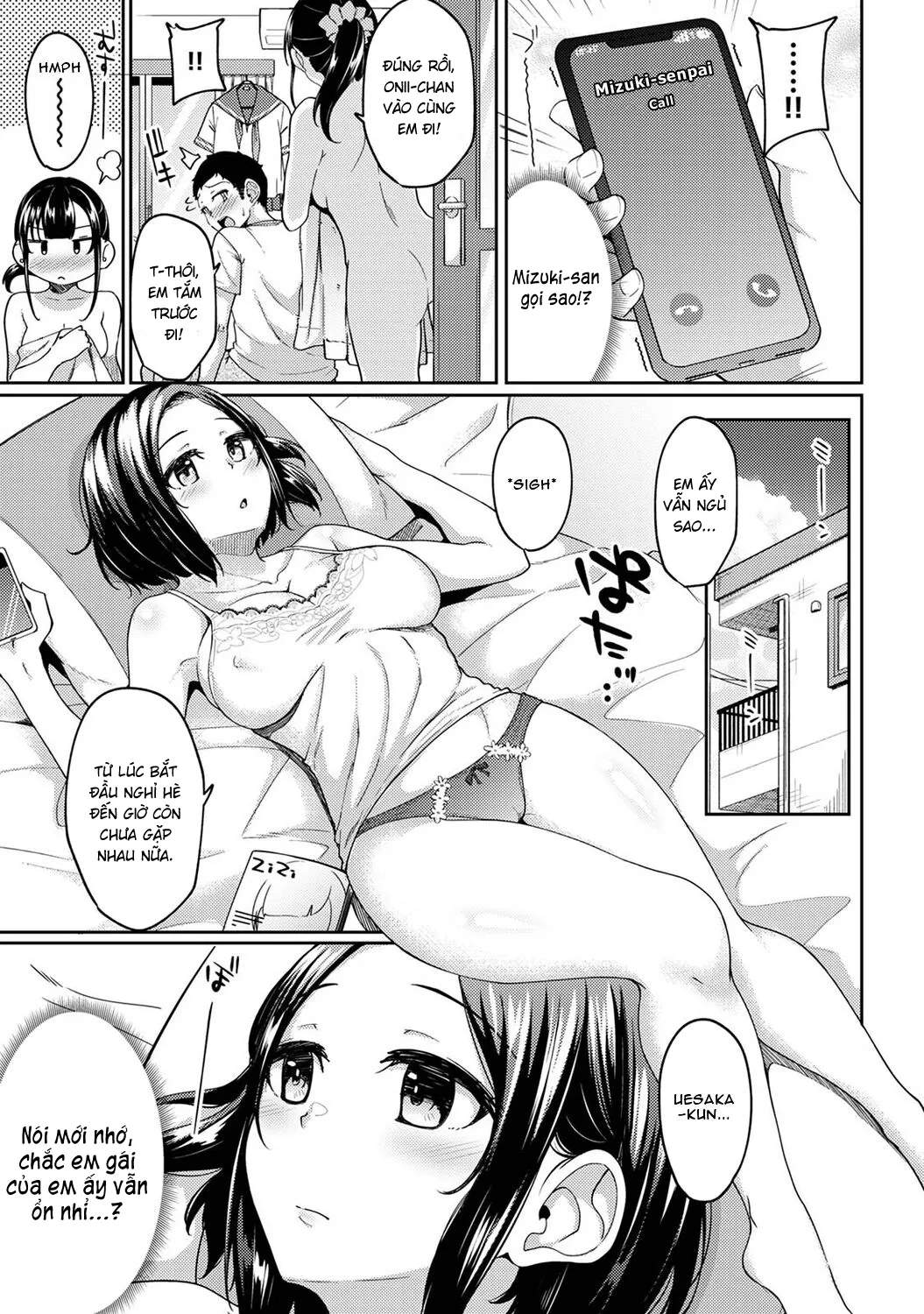 HentaiVN.net - Ảnh 6 - Tôi cố chịch em gái khi thấy ẻm mặc tạp dề khỏa thân... [I Woke Up to my Naked Apron Sister and Tried Fucking Her] - Chap 9