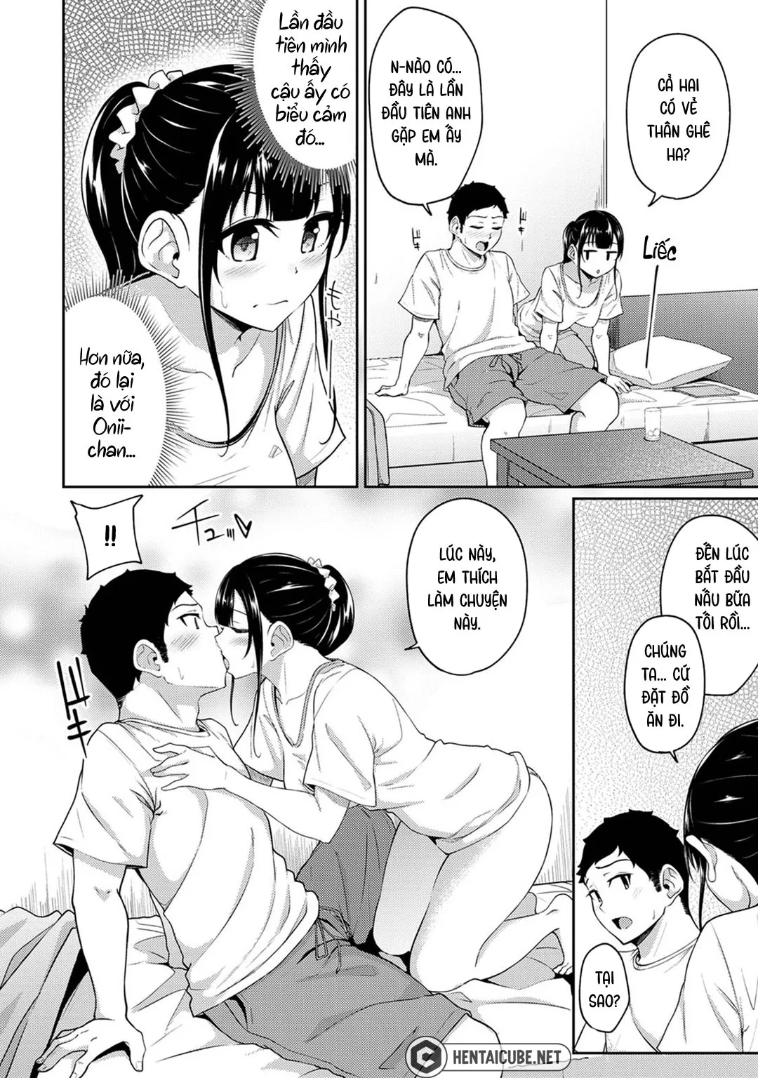 HentaiVN.net - Ảnh 11 - Tôi cố chịch em gái khi thấy ẻm mặc tạp dề khỏa thân... [I Woke Up to my Naked Apron Sister and Tried Fucking Her] - Chap 11