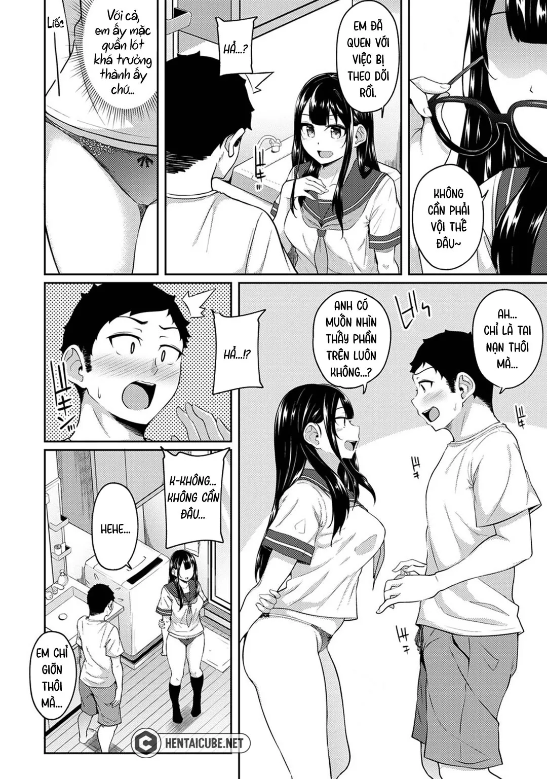 HentaiVN.net - Ảnh 7 - Tôi cố chịch em gái khi thấy ẻm mặc tạp dề khỏa thân... [I Woke Up to my Naked Apron Sister and Tried Fucking Her] - Chap 11