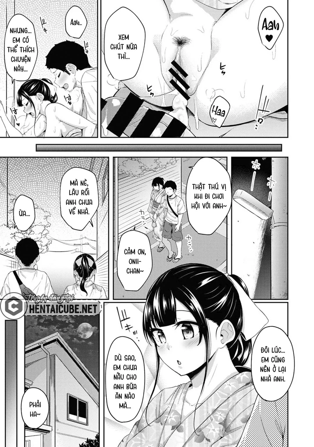 HentaiVN.net - Ảnh 23 - Tôi cố chịch em gái khi thấy ẻm mặc tạp dề khỏa thân... [I Woke Up to my Naked Apron Sister and Tried Fucking Her] - Chap 12