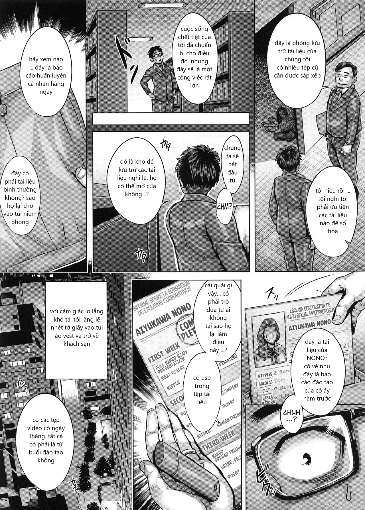 HentaiVN.net - Ảnh 4 - Người vợ yêu dấu của tôi là một nô lệ công ty thuần hóa - Oneshot