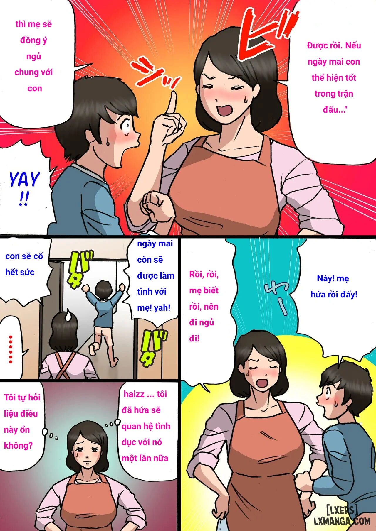 HentaiVN.net - Ảnh 10 - MOTHER WANTS TO CURE HER SON'S SPOILED BEHAVIOR - Chap 1