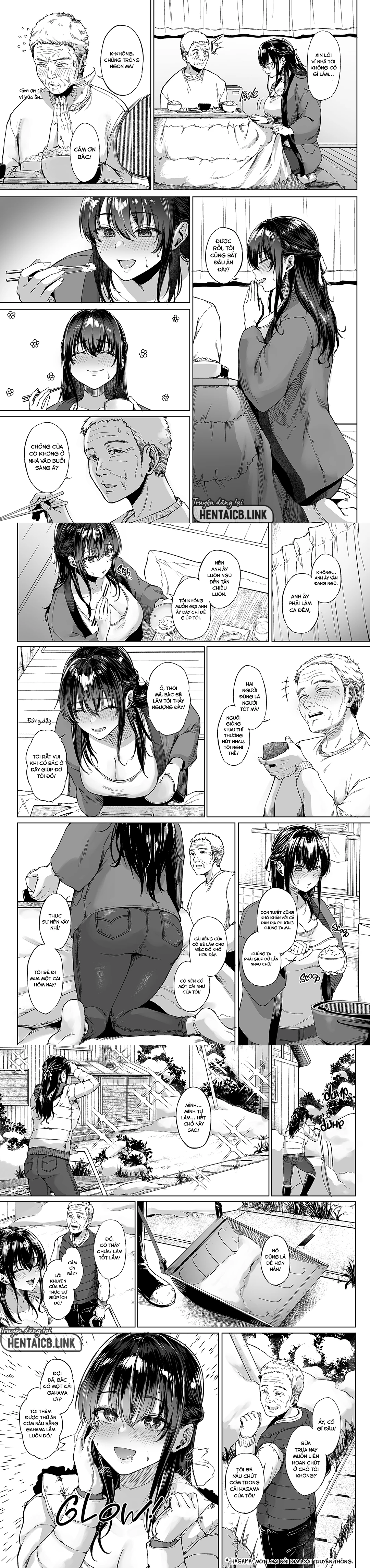 HentaiVN.net - Ảnh 3 - Yukiguni no Younetsu - Hirusagari no Muboubi Hitozuma wo daku - Oneshot