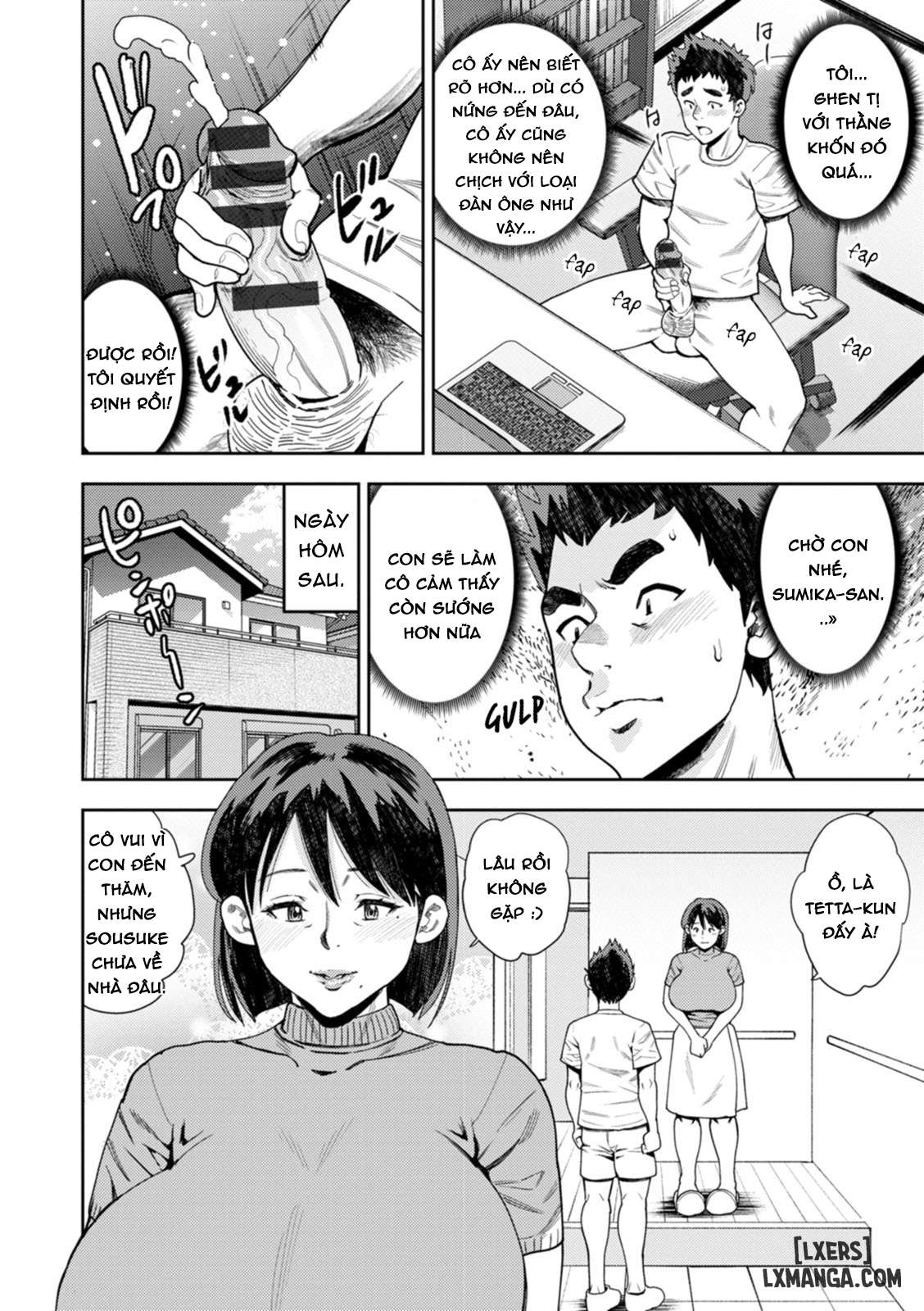 HentaiVN.net - Ảnh 10 - Shinyuu no Haha wa Boku no Iinari - Chapter 1 (có ai biết cách để pts chạy trên gpu ko)