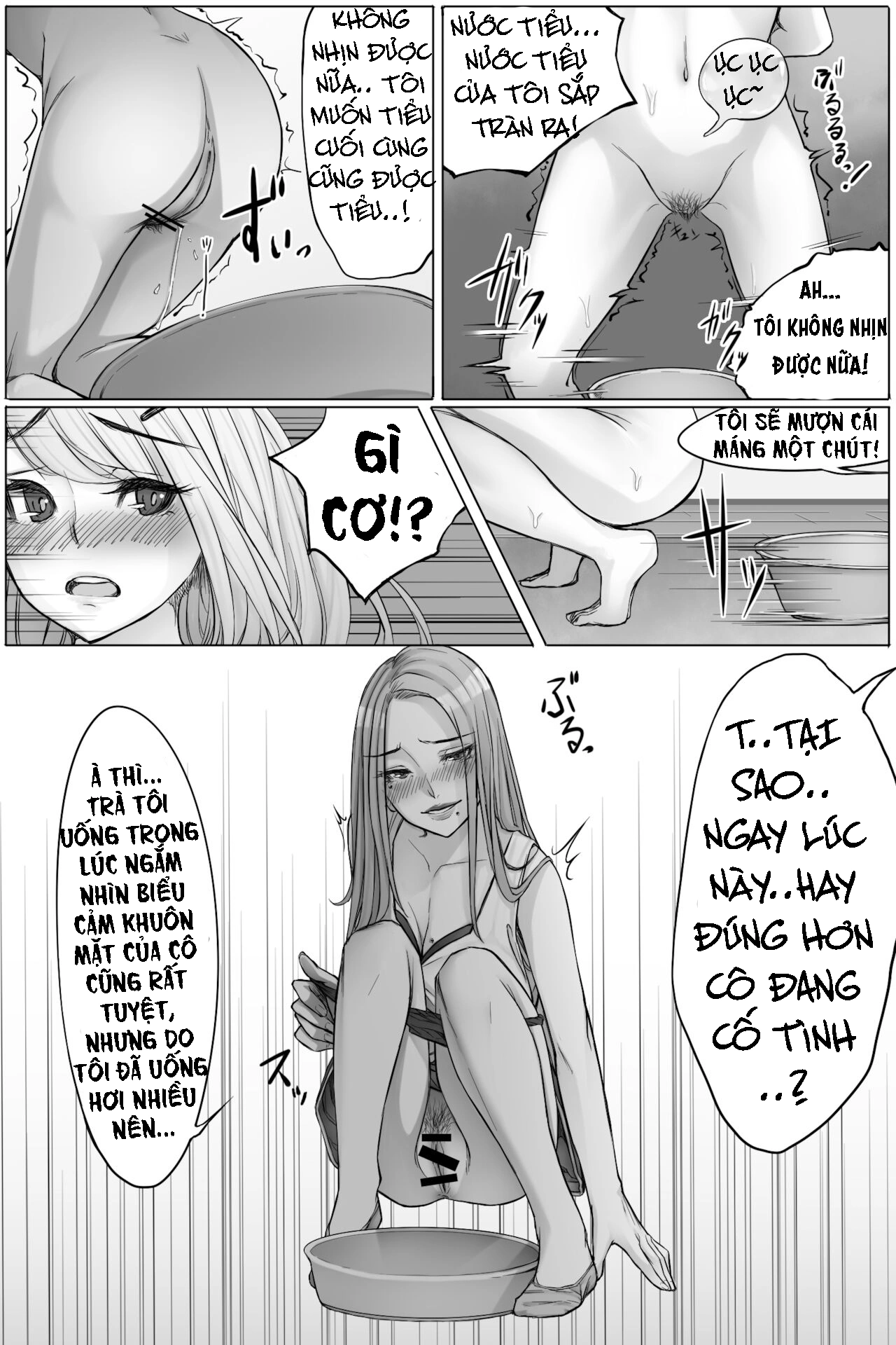 HentaiVN.net - Ảnh 8 - Không thể kiếm chế cơn buồn tiểu - Chap 2