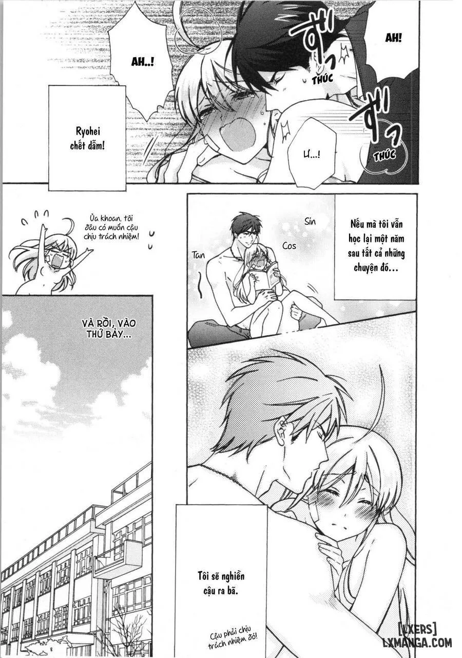 HentaiVN.net - Ảnh 10 - Nyotaika Yankee Gakuen: Ore no Hajimete, Nerawaretemasu! - Chap 17.5