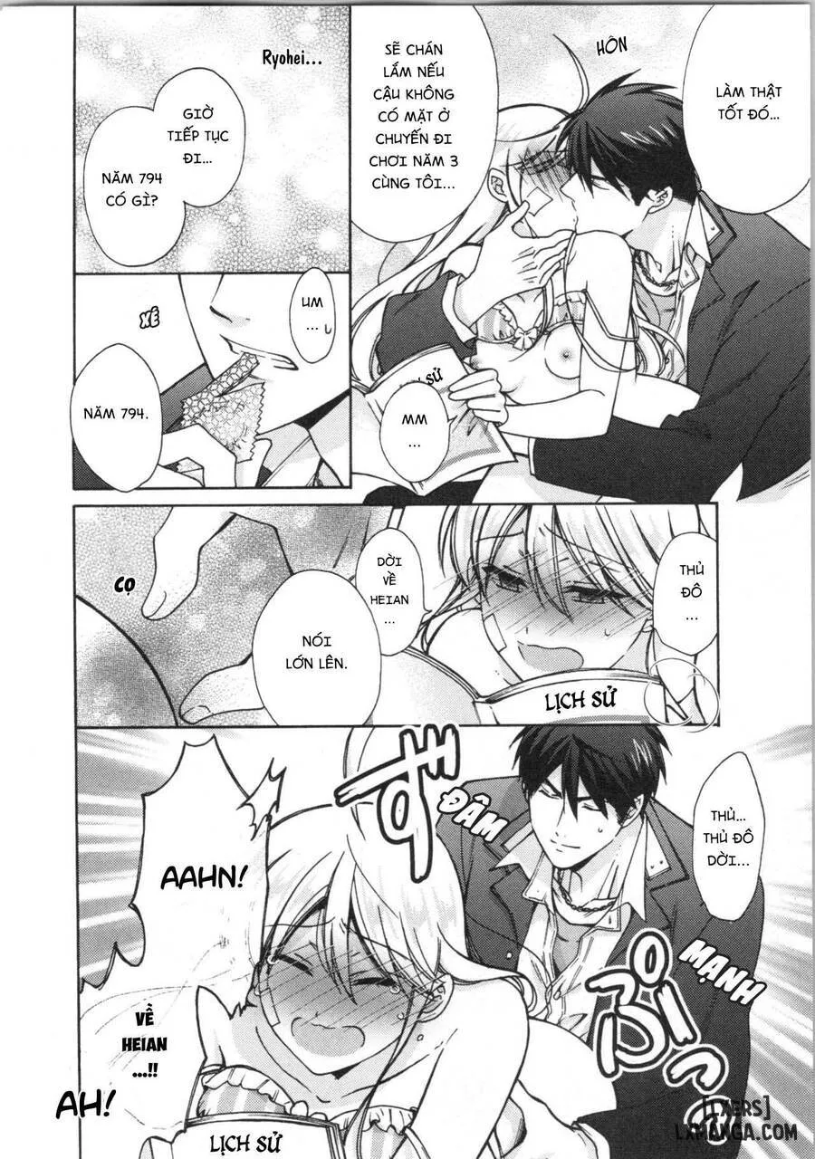 HentaiVN.net - Ảnh 9 - Nyotaika Yankee Gakuen: Ore no Hajimete, Nerawaretemasu! - Chap 17.5