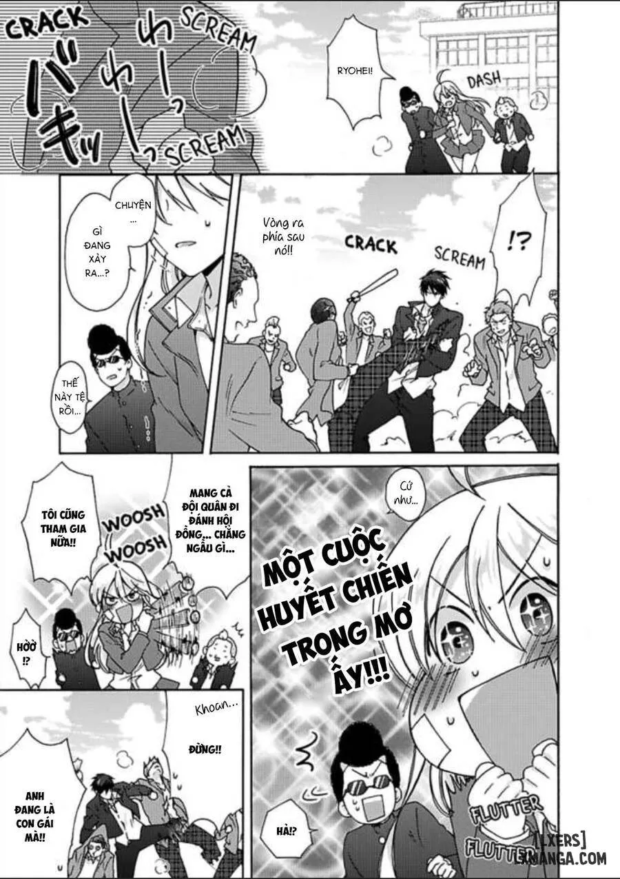 HentaiVN.net - Ảnh 5 - Nyotaika Yankee Gakuen: Ore no Hajimete, Nerawaretemasu! - Chap 23