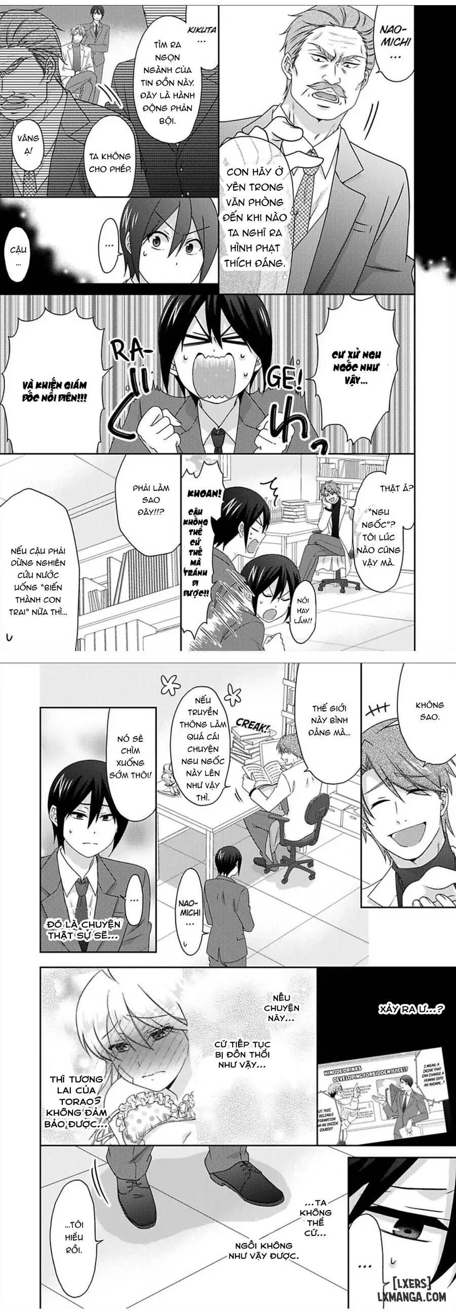 HentaiVN.net - Ảnh 16 - Nyotaika Yankee Gakuen: Ore no Hajimete, Nerawaretemasu! - Chap 45