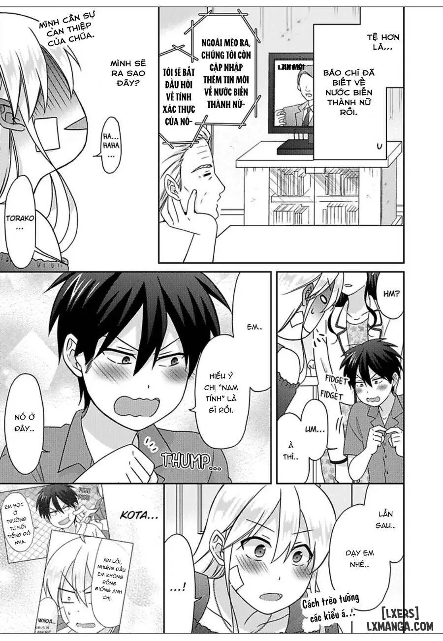 HentaiVN.net - Ảnh 8 - Nyotaika Yankee Gakuen: Ore no Hajimete, Nerawaretemasu! - Chap 47