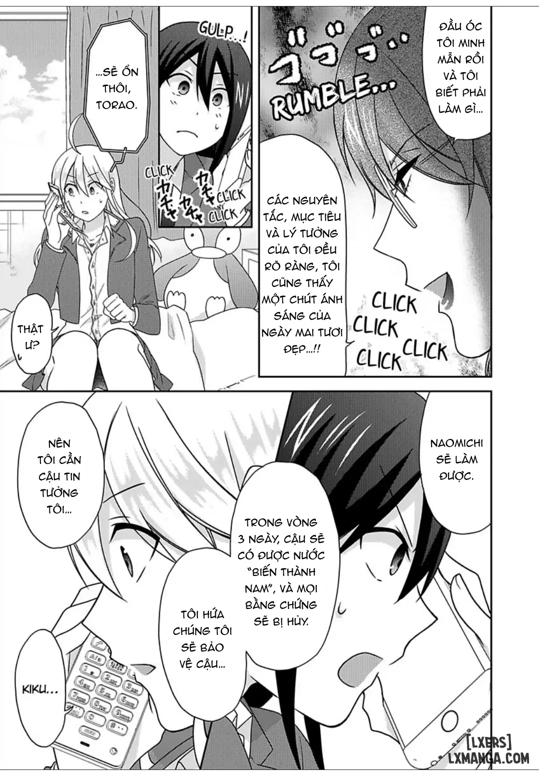 HentaiVN.net - Ảnh 7 - Nyotaika Yankee Gakuen: Ore no Hajimete, Nerawaretemasu! - Chap 48