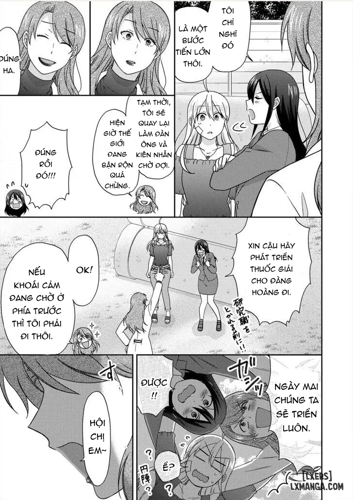 HentaiVN.net - Ảnh 11 - Nyotaika Yankee Gakuen: Ore no Hajimete, Nerawaretemasu! - Chap 50.2