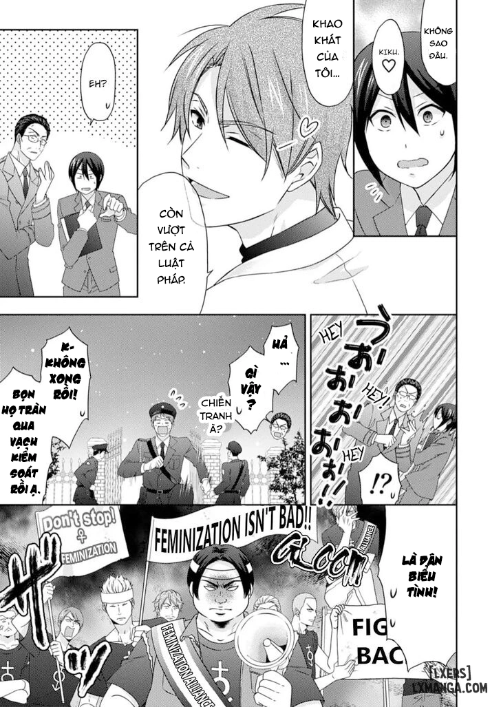 HentaiVN.net - Ảnh 19 - Nyotaika Yankee Gakuen: Ore no Hajimete, Nerawaretemasu! - Chap 52.2