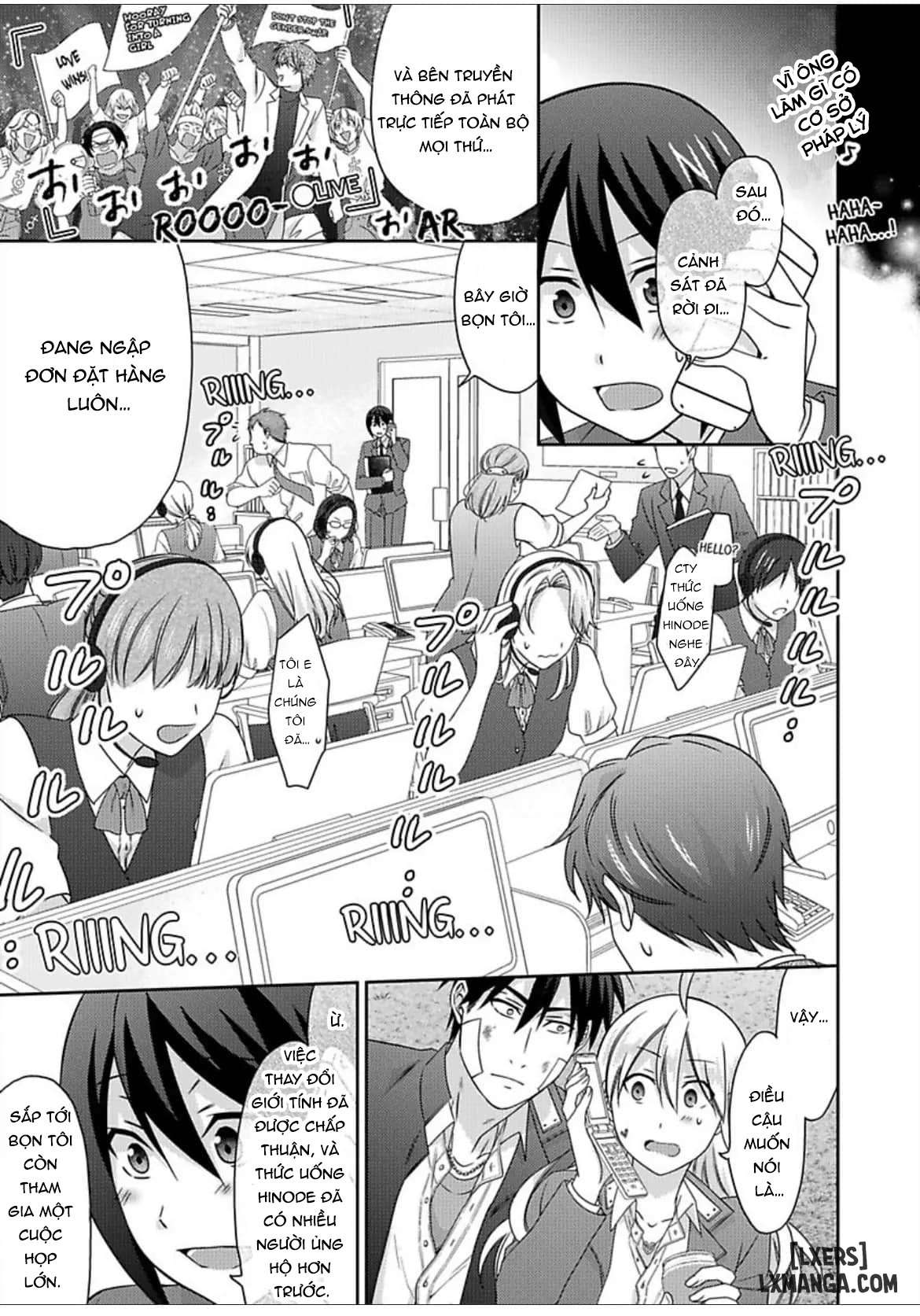 HentaiVN.net - Ảnh 13 - Nyotaika Yankee Gakuen: Ore no Hajimete, Nerawaretemasu! - Chap 53