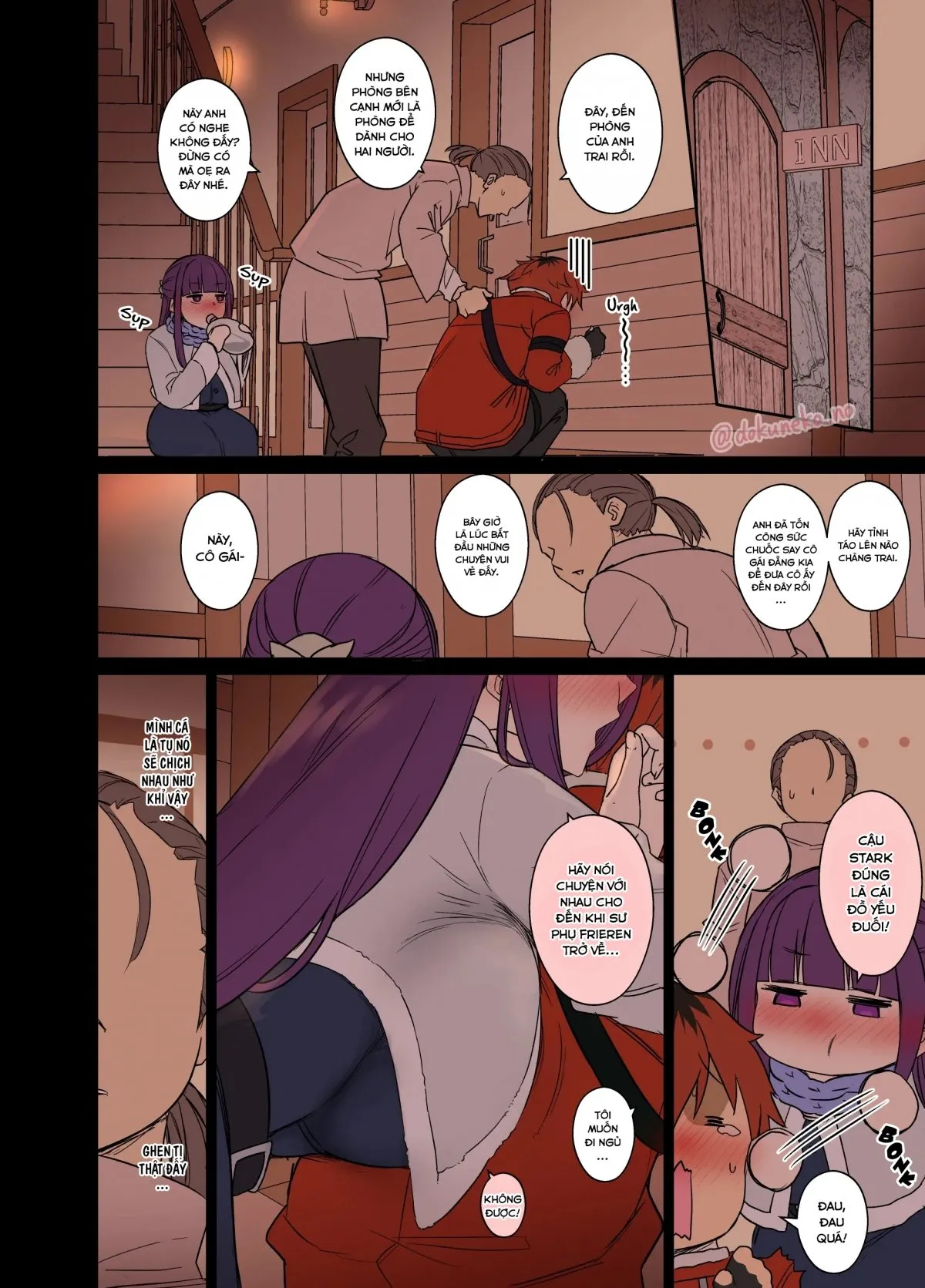 HentaiVN.net - Ảnh 3 - Làm chuyện xấu với Cà Tím đang say rượu~ - Oneshot