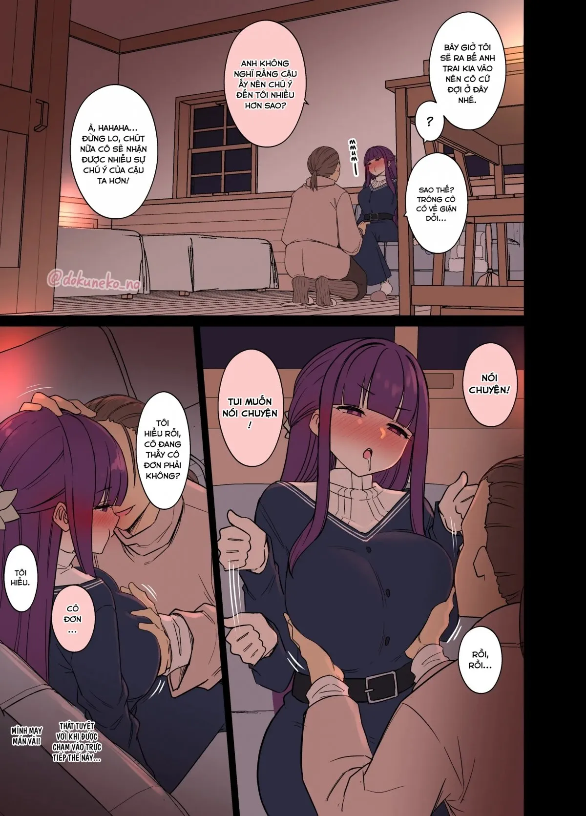 HentaiVN.net - Ảnh 6 - Làm chuyện xấu với Cà Tím đang say rượu~ - Oneshot