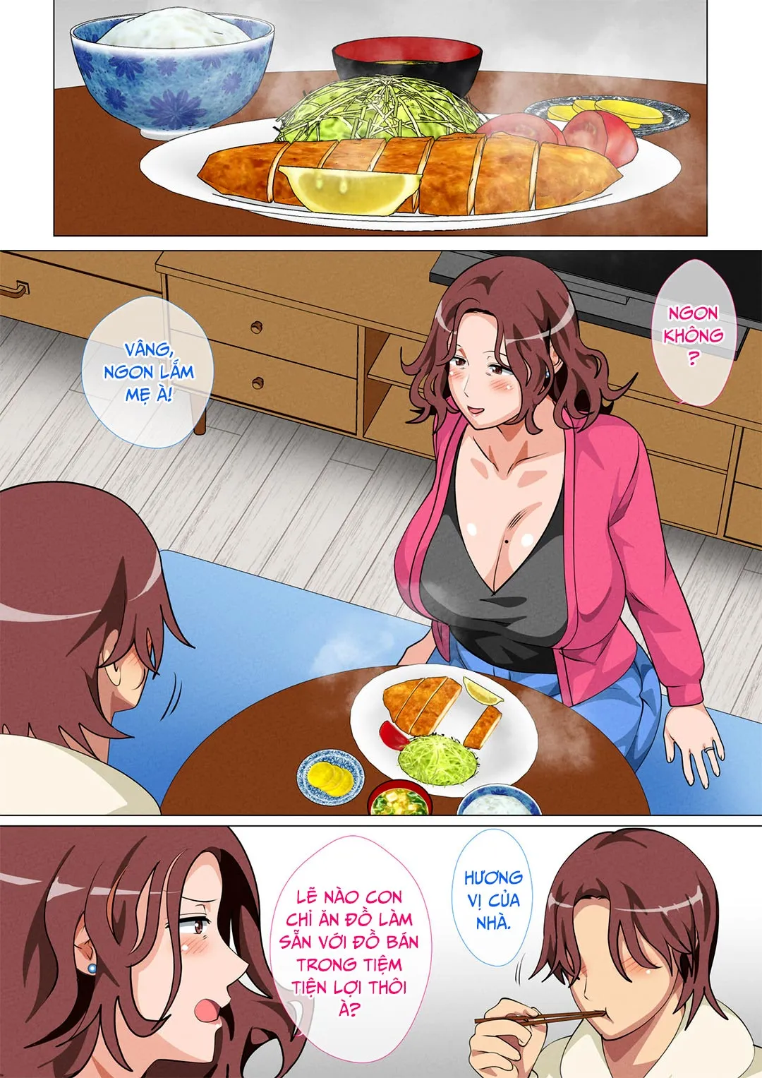 HentaiVN.net - Ảnh 8 - Mẹ ghé thăm con trai ở Tokyo [Musuko Ni Ai Ni Joukyou Shita Haha; Mother Visiting Her Son In Tokyo] - Chap 1