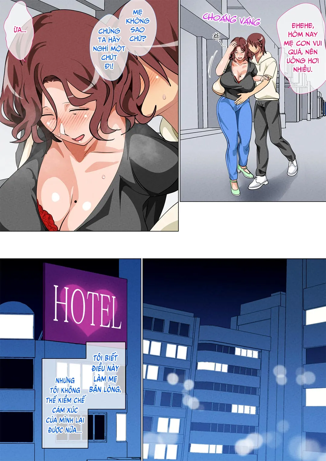 HentaiVN.net - Ảnh 10 - Mẹ ghé thăm con trai ở Tokyo [Musuko Ni Ai Ni Joukyou Shita Haha; Mother Visiting Her Son In Tokyo] - Chap 2