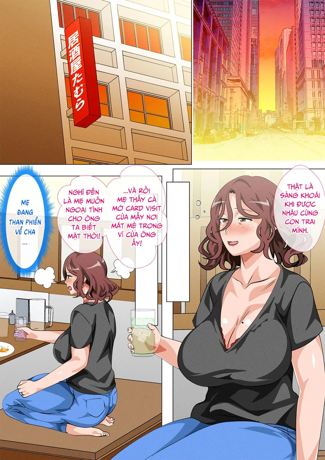 HentaiVN.net - Ảnh 9 - Mẹ ghé thăm con trai ở Tokyo [Musuko Ni Ai Ni Joukyou Shita Haha; Mother Visiting Her Son In Tokyo] - Chap 2