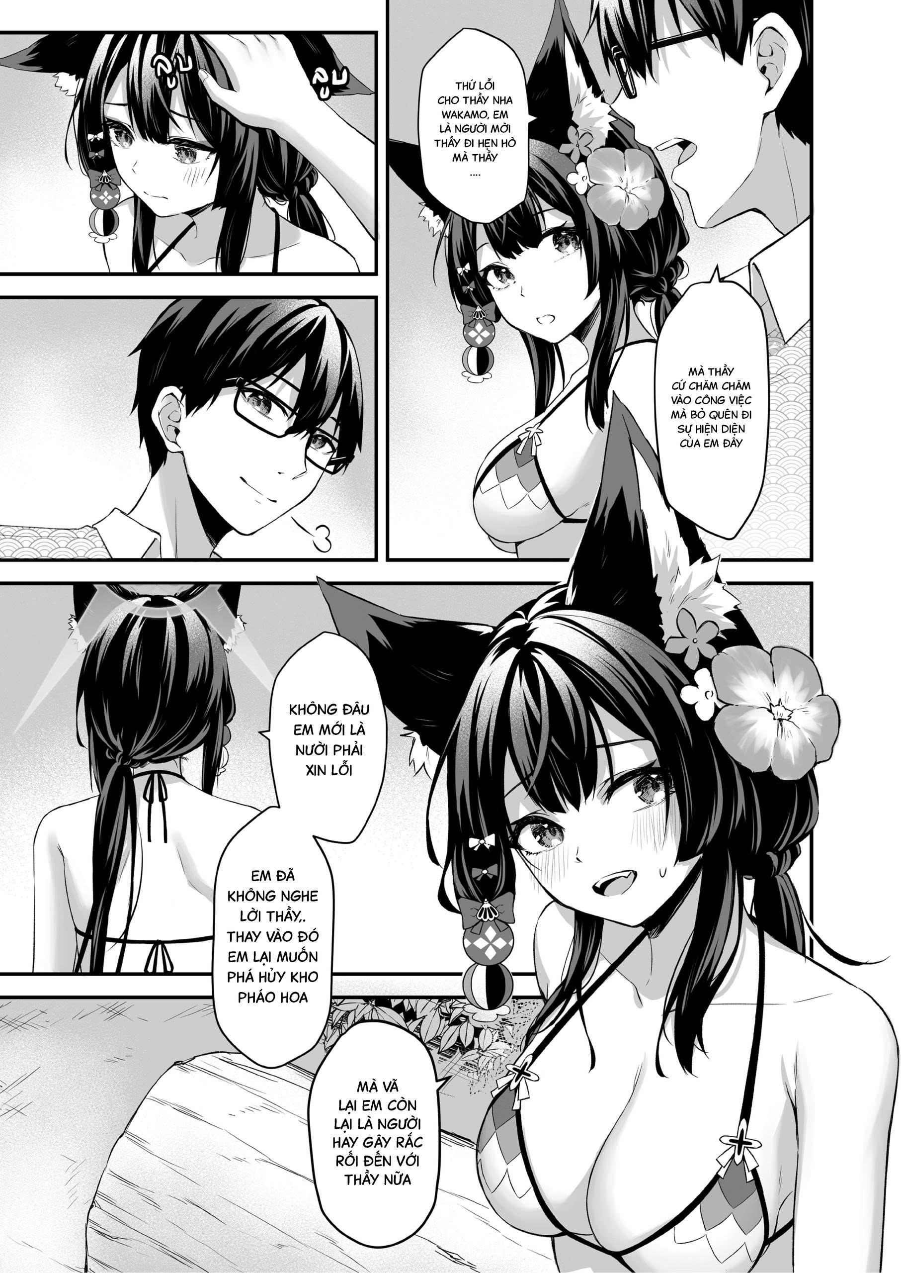 HentaiVN.net - Ảnh 8 - Sensei và Nàng Cáo cực múp - ONESHOT