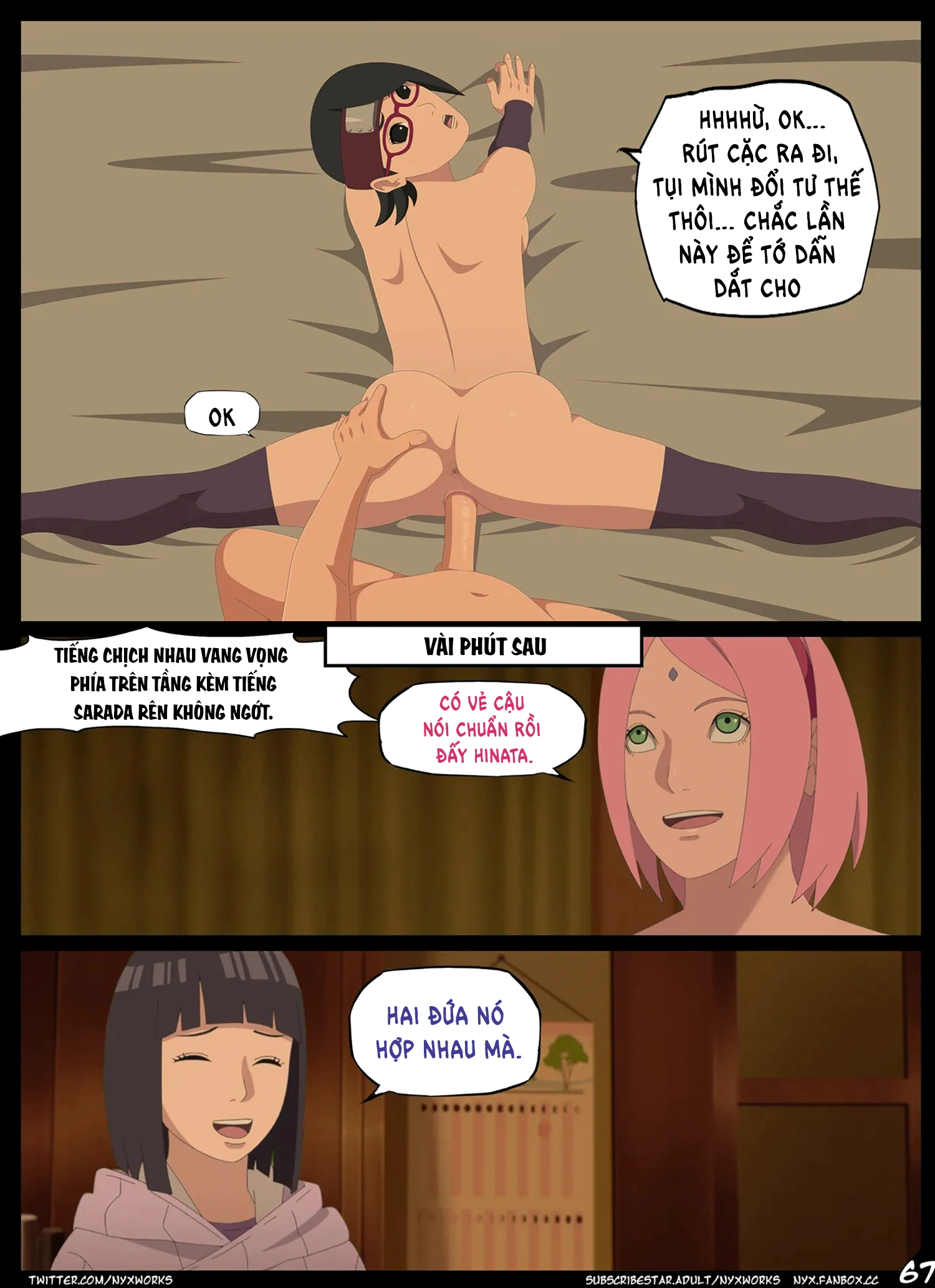 HentaiVN.net - Ảnh 20 - Tiệc sinh nhật của Boruto - Phần 4: Làm tình với Sarada