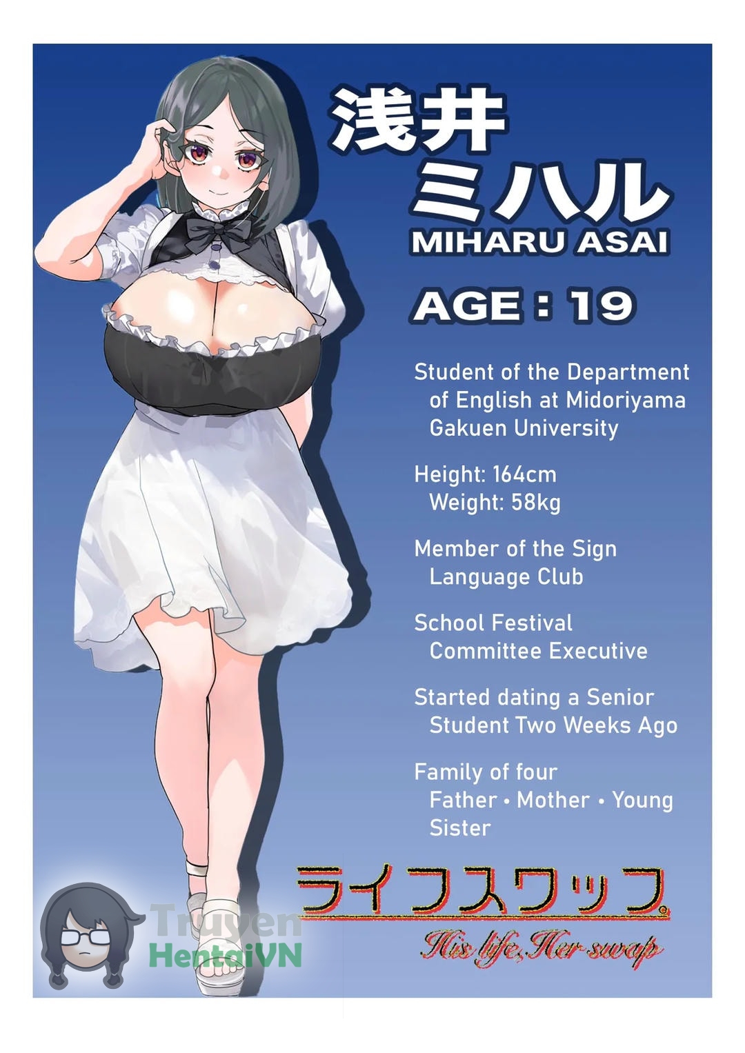 HentaiVN.net - Ảnh 28 - His life, Her swap: The Case of Toko Asai - Oneshot