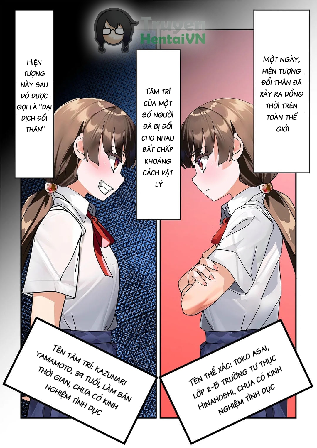 HentaiVN.net - Ảnh 4 - His life, Her swap: The Case of Toko Asai - Oneshot