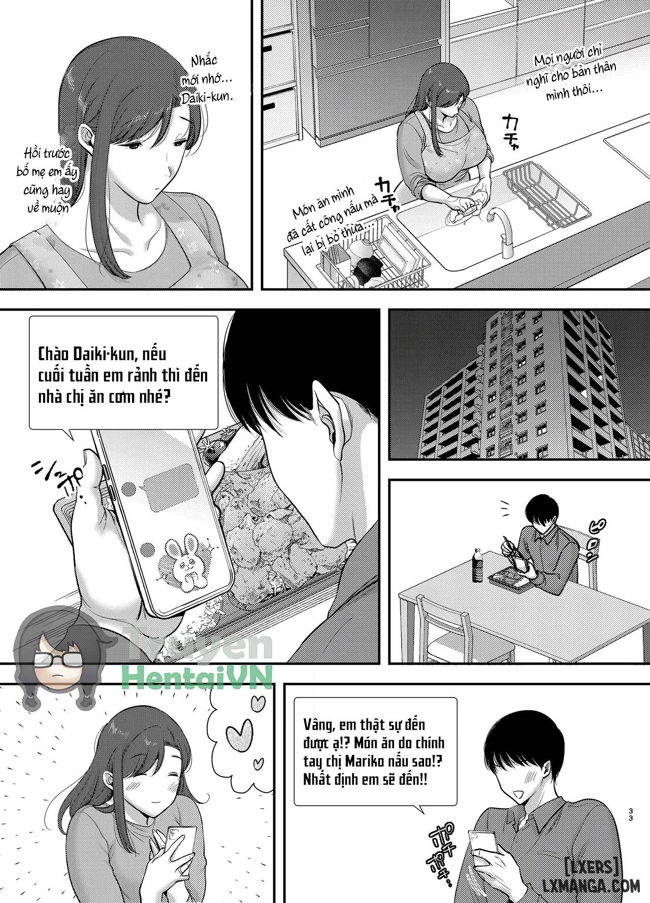 HentaiVN.net - Ảnh 32 - Mariko-san to Boku ~Beit Saki no Hitozuma to no Furin Kankei - Chap 2