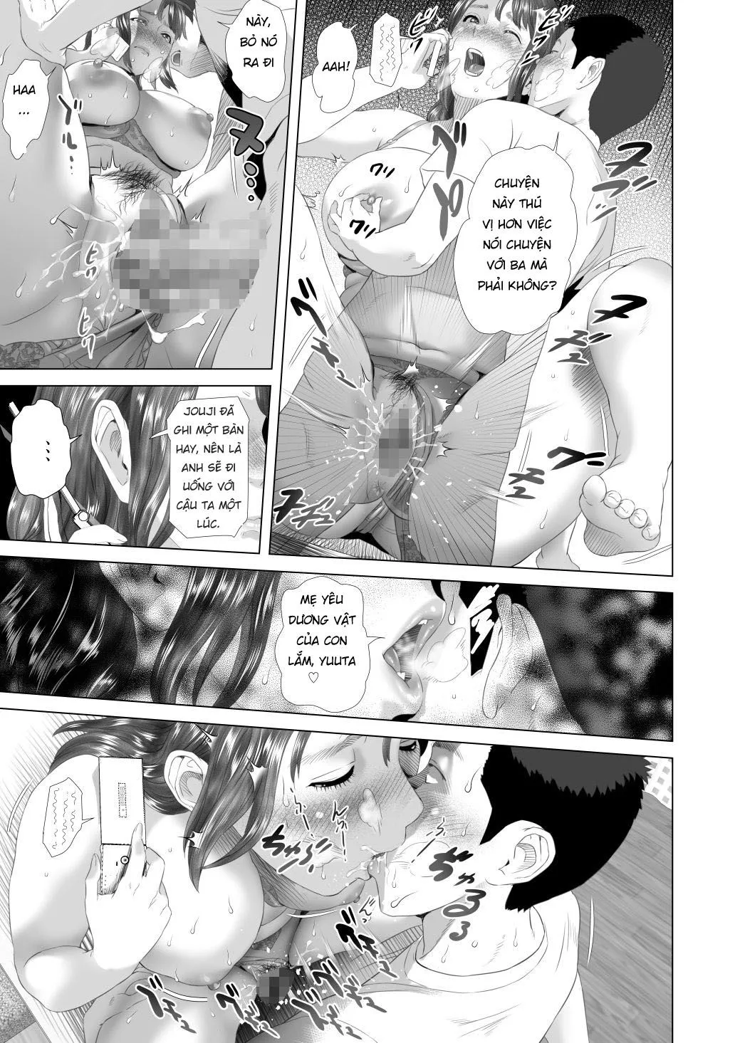 HentaiVN.net - Ảnh 25 - Kinjo Yuuwaku Tomodachi no Okaa-san Hen Kouhen [Neighborhood Seduction Friend's Mother Final Part] - Chap 3 [End]