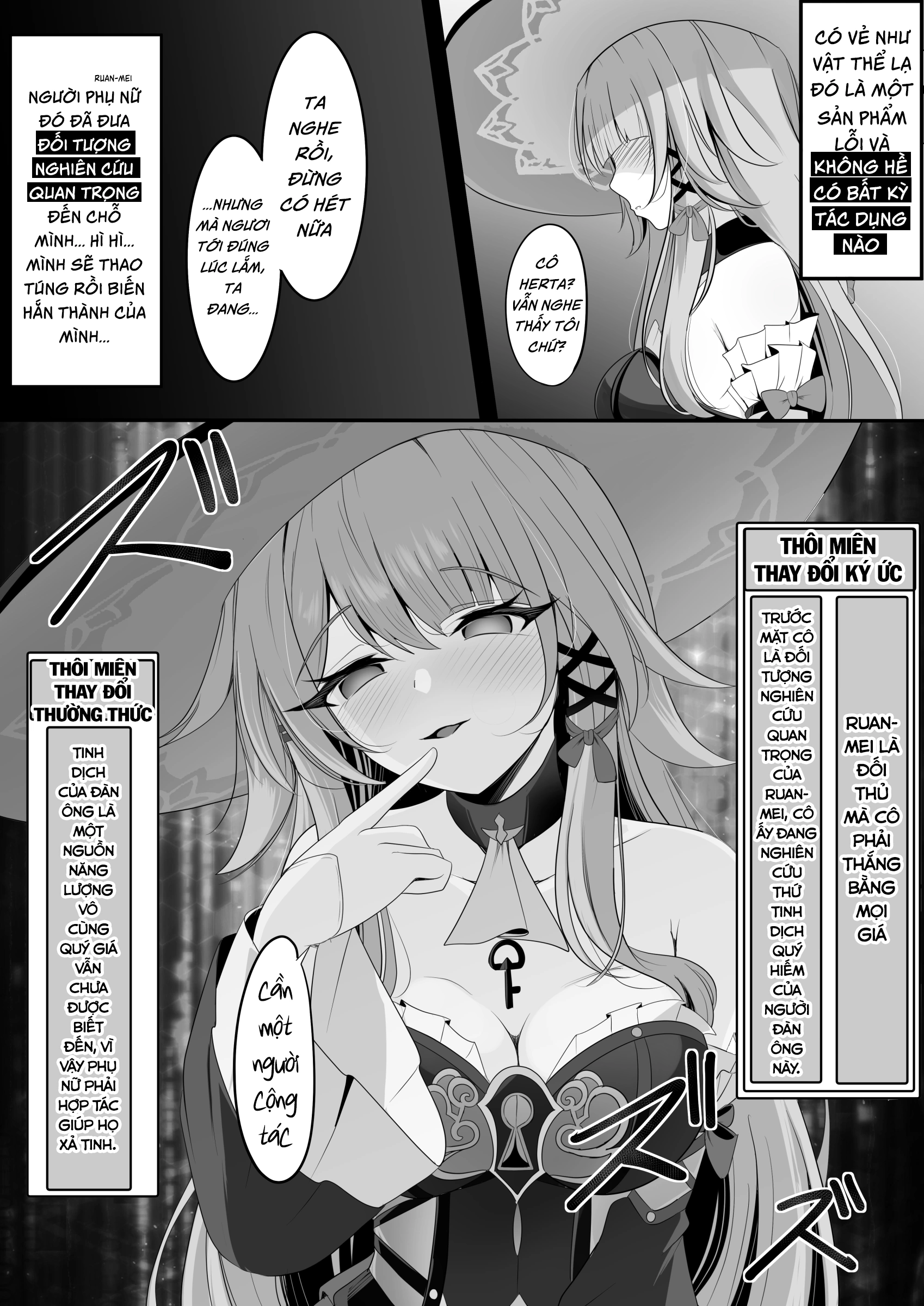 HentaiVN.net - Ảnh 9 - Quý Cô Herta không thể nào bị thôi miên - Oneshot