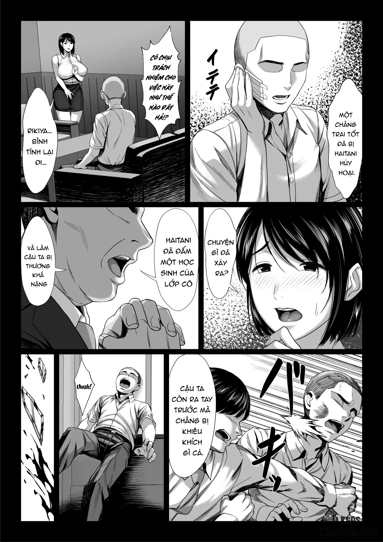 HentaiVN.net - Ảnh 11 - Ossan Kirai no Hitozuma Kyoushi ga Nikubenki ni Ochiru Hanashi - Oneshot