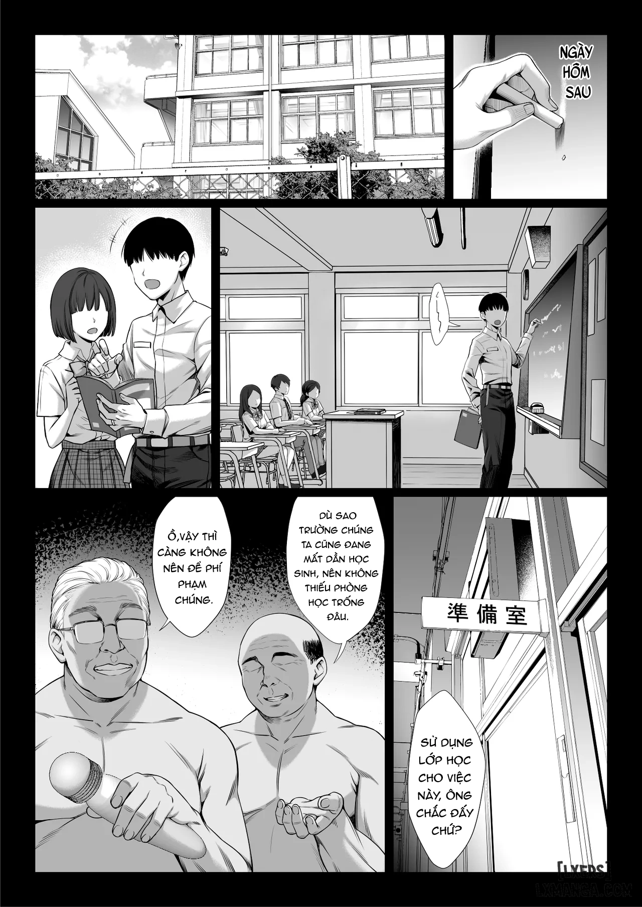HentaiVN.net - Ảnh 27 - Ossan Kirai no Hitozuma Kyoushi ga Nikubenki ni Ochiru Hanashi - Oneshot