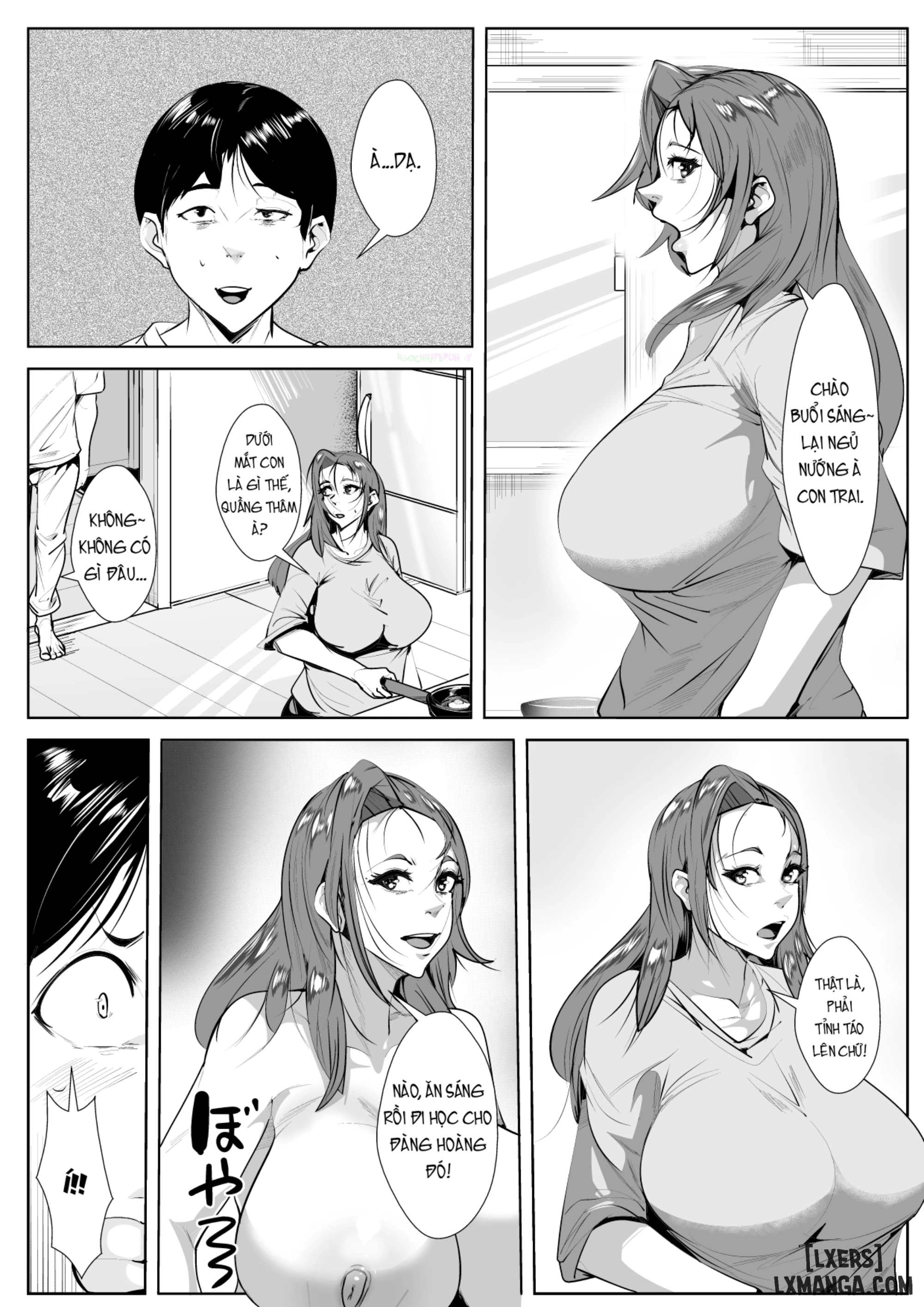 HentaiVN.net - Ảnh 14 - Hahaoya ga Tomodachi to Kossori Tsukiai Hajimete Kara Kizuita Ore no Kanjou - Oneshot