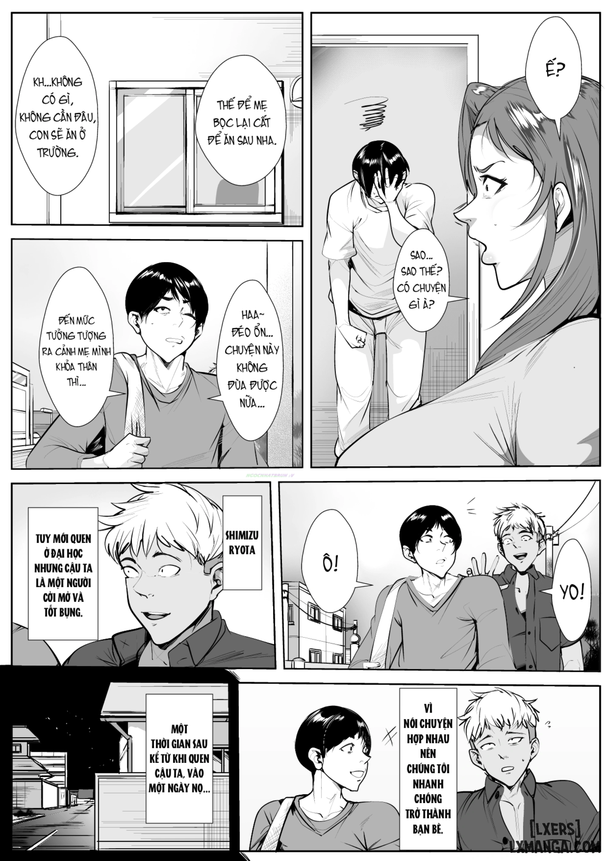 HentaiVN.net - Ảnh 15 - Hahaoya ga Tomodachi to Kossori Tsukiai Hajimete Kara Kizuita Ore no Kanjou - Oneshot