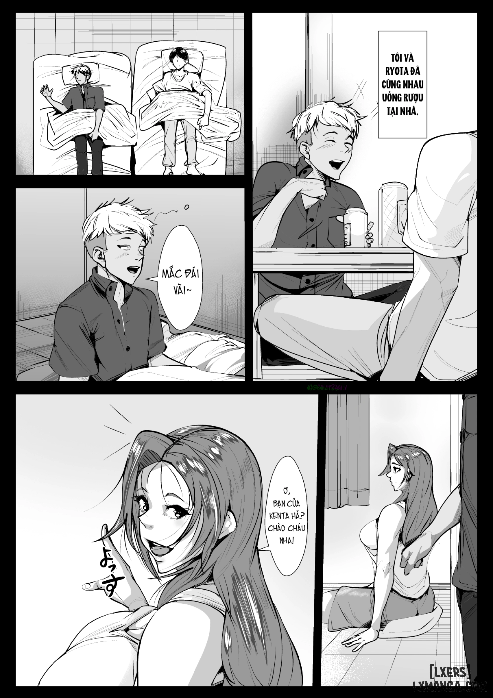 HentaiVN.net - Ảnh 16 - Hahaoya ga Tomodachi to Kossori Tsukiai Hajimete Kara Kizuita Ore no Kanjou - Oneshot