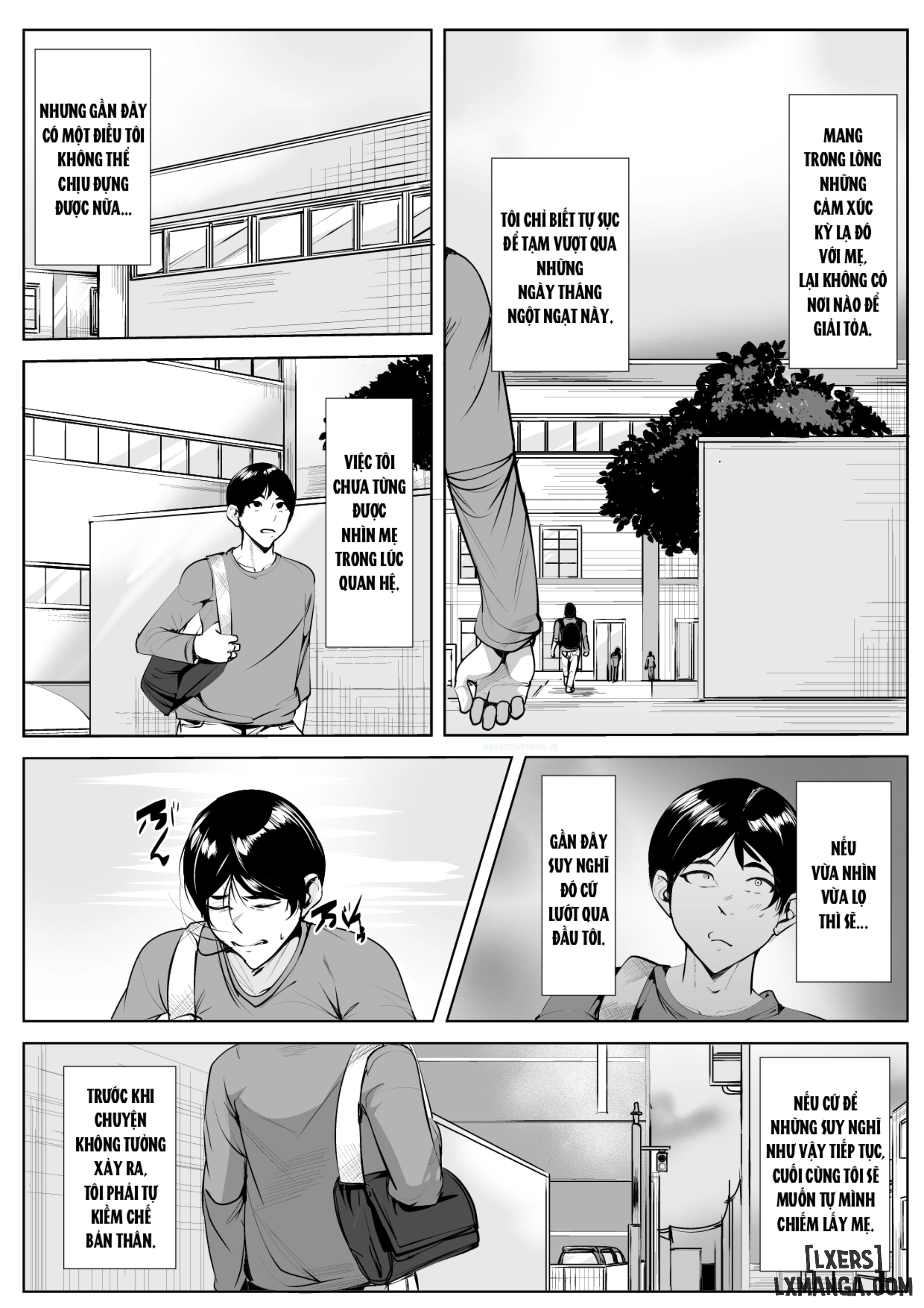 HentaiVN.net - Ảnh 19 - Hahaoya ga Tomodachi to Kossori Tsukiai Hajimete Kara Kizuita Ore no Kanjou - Oneshot