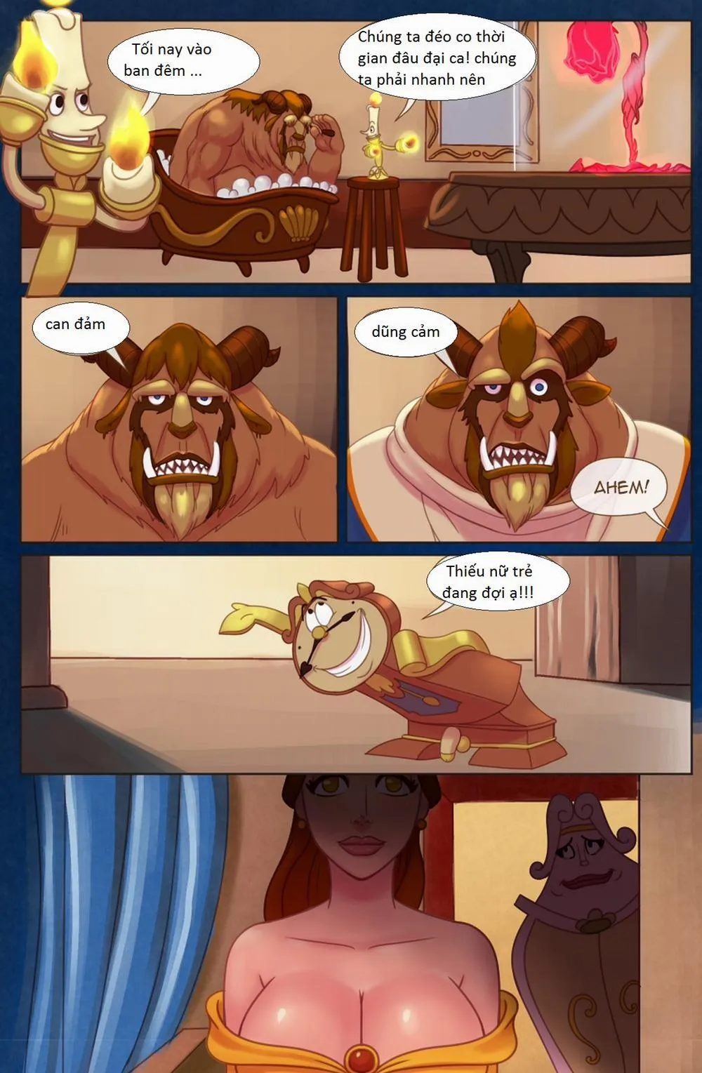 HentaiVN.net - Ảnh 20 - Tổng Hợp Hentai Disney - Chương 3 Người đẹp và quái vật