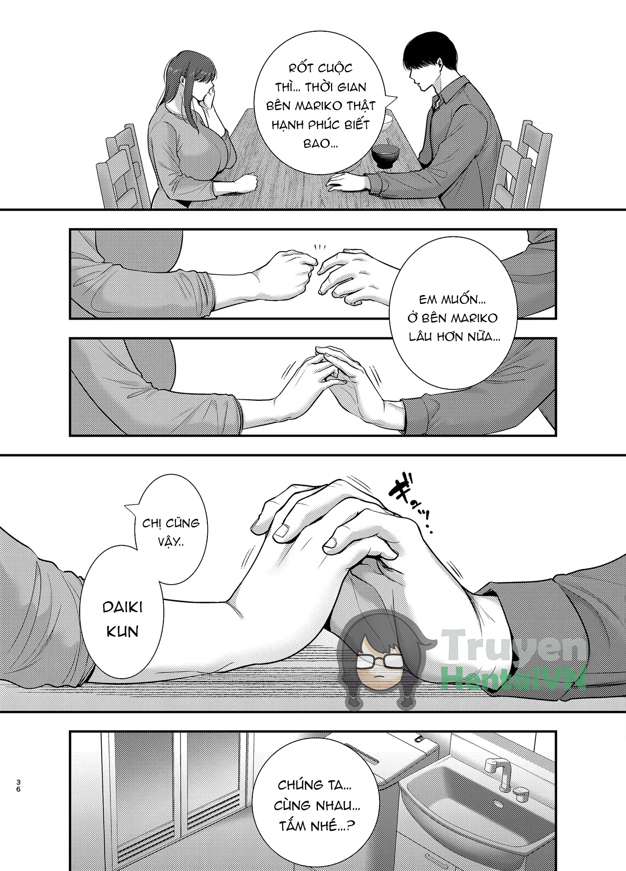 HentaiVN.net - Ảnh 36 - Mariko-san to Boku 2 ~Beit-saki no Hitozuma to no Furin Kankei~ - Oneshot