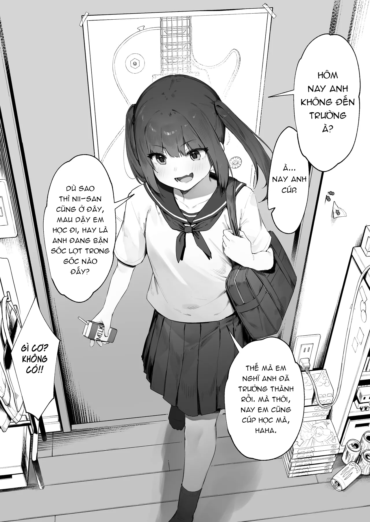 HentaiVN.net - Ảnh 3 - Em gái bướng bỉnh muốn được chú ý. - oneshot