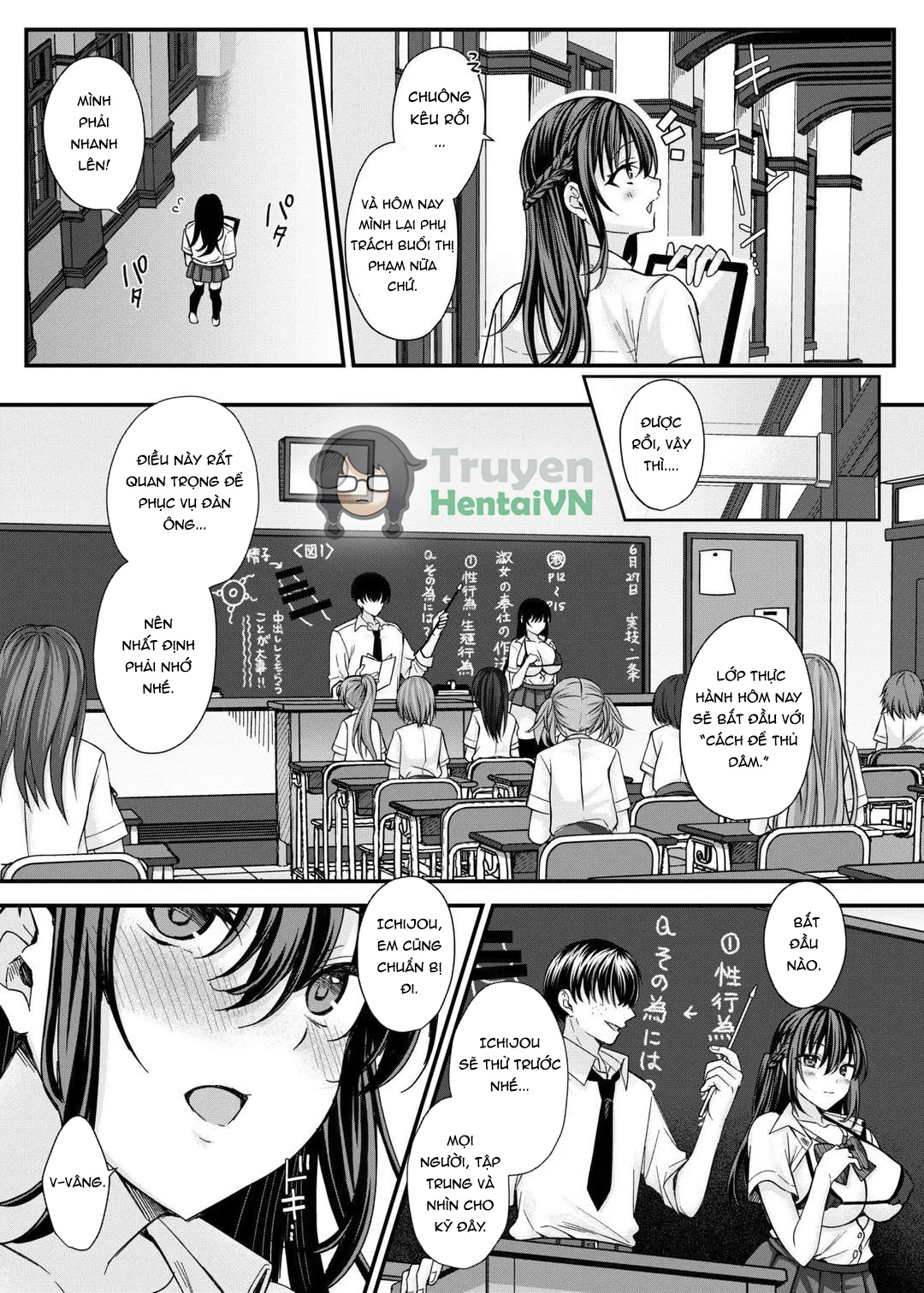 HentaiVN.net - Ảnh 5 - Kiritsu Ero Ero Jogakuin ~Seitokaichou Ichijou Minori no Baai~ - Oneshot
