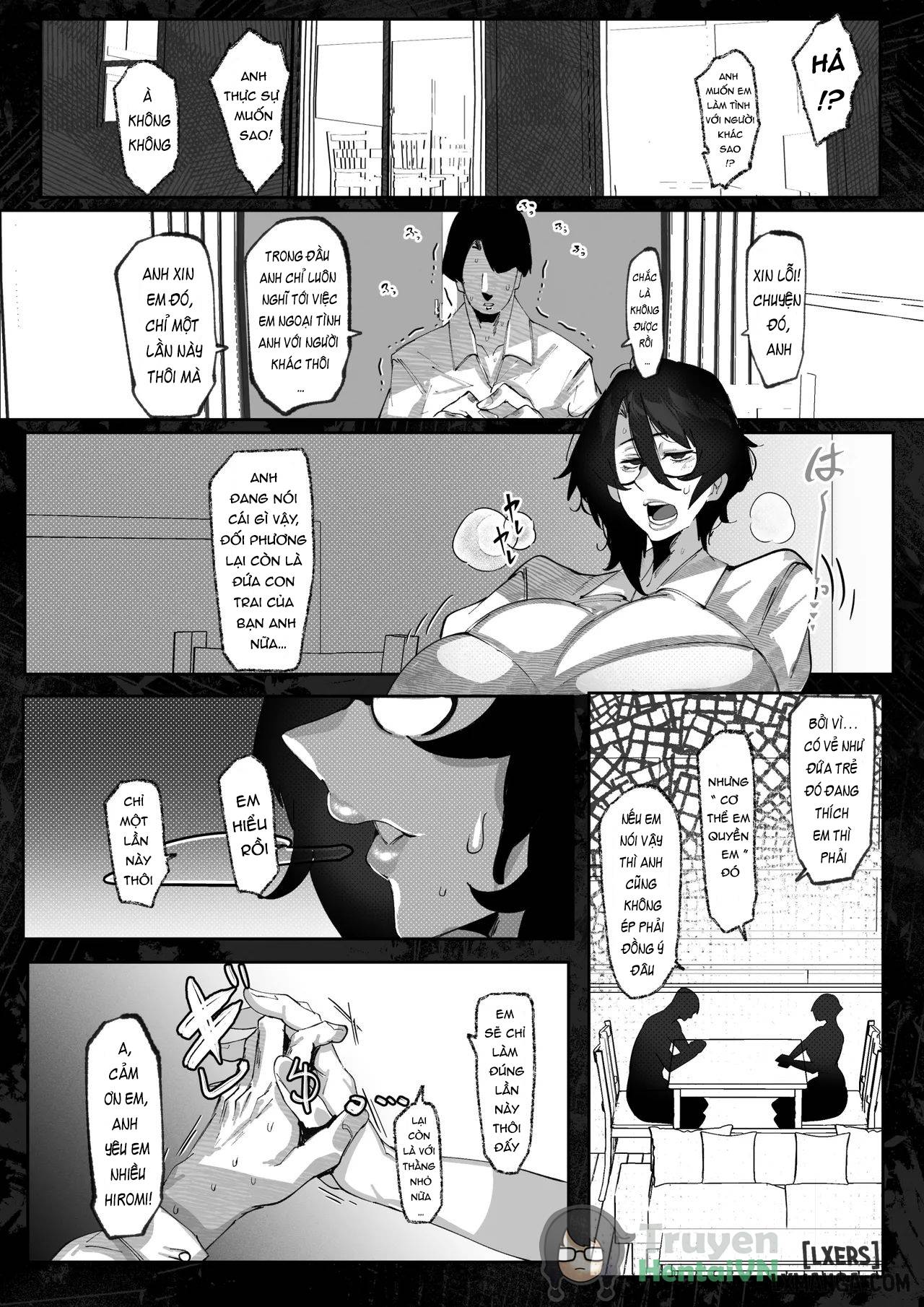 HentaiVN.net - Ảnh 10 - Hitozuma Hiromi wa Aitsu no Iinari - Oneshot
