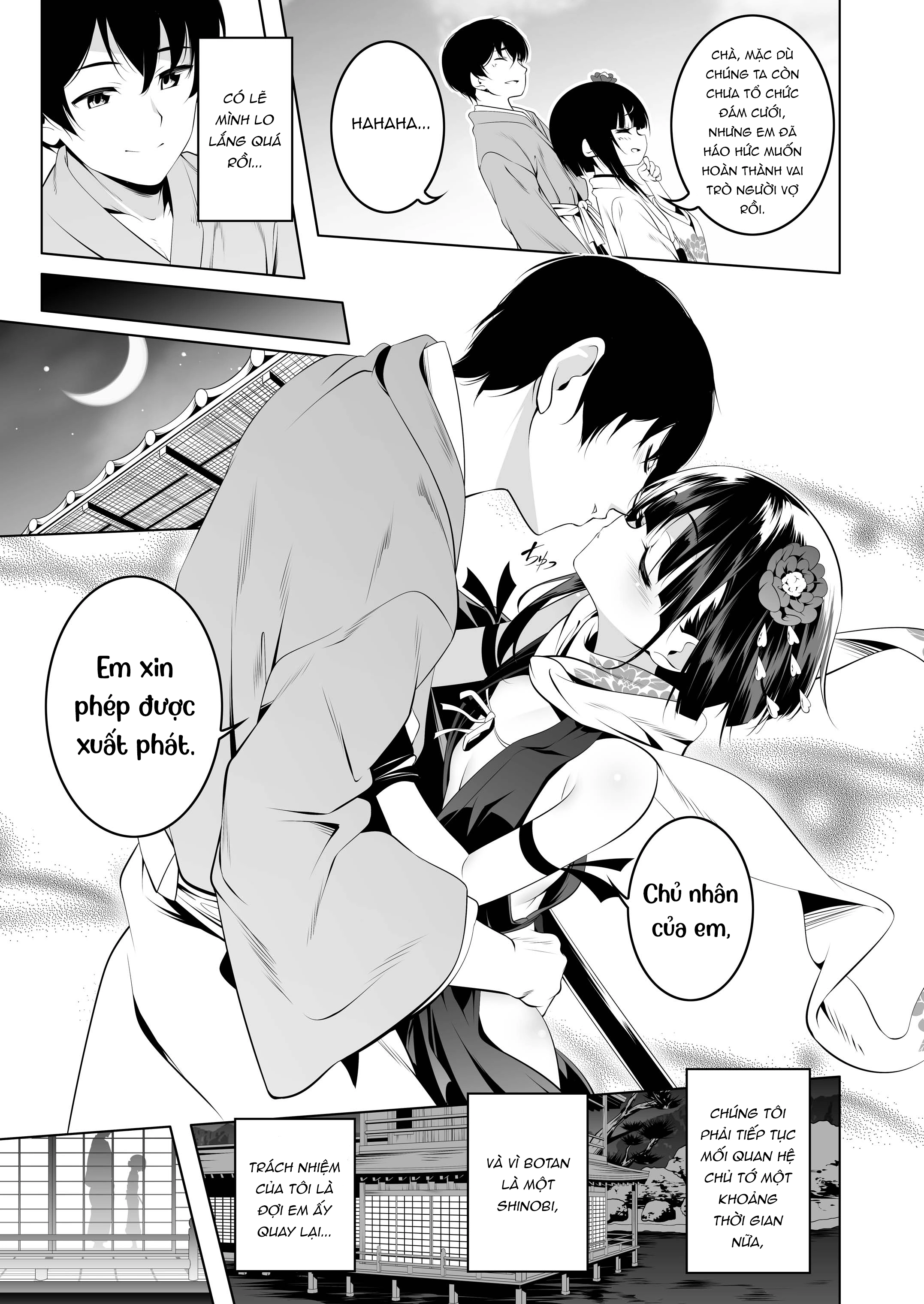 HentaiVN.net - Ảnh 12 - Bé Kunoichi Muốn Cân Bằng Giữa Nứng Và Lòng Trung Thành - Chap 1