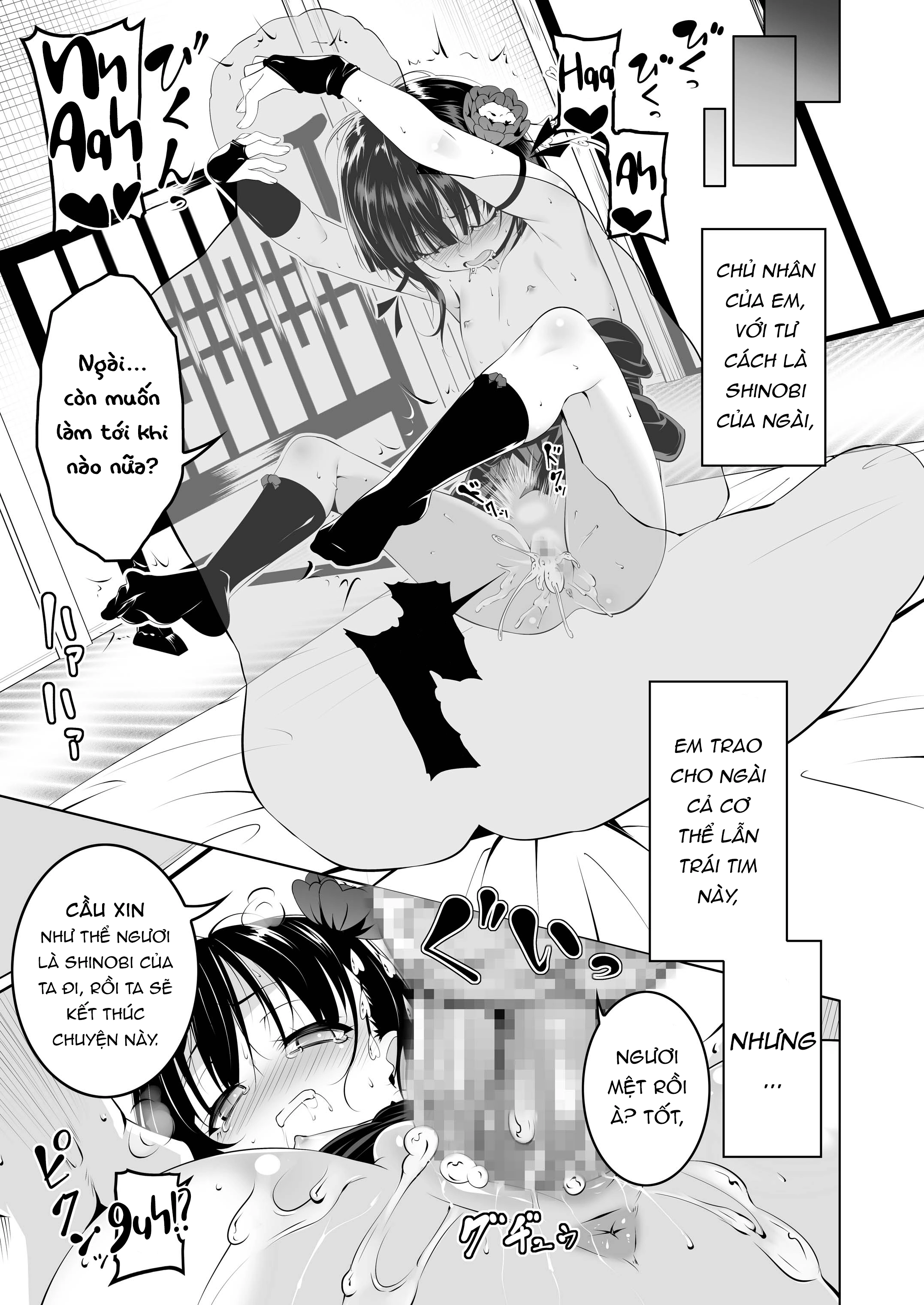 HentaiVN.net - Ảnh 28 - Bé Kunoichi Muốn Cân Bằng Giữa Nứng Và Lòng Trung Thành - Chap 1