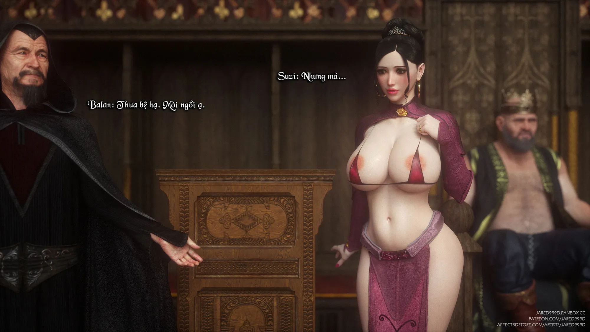 HentaiVN.net - Ảnh 38 - Fallen Lady - Vol 2 - Chap 5: Buổi thiết triều cực khoái